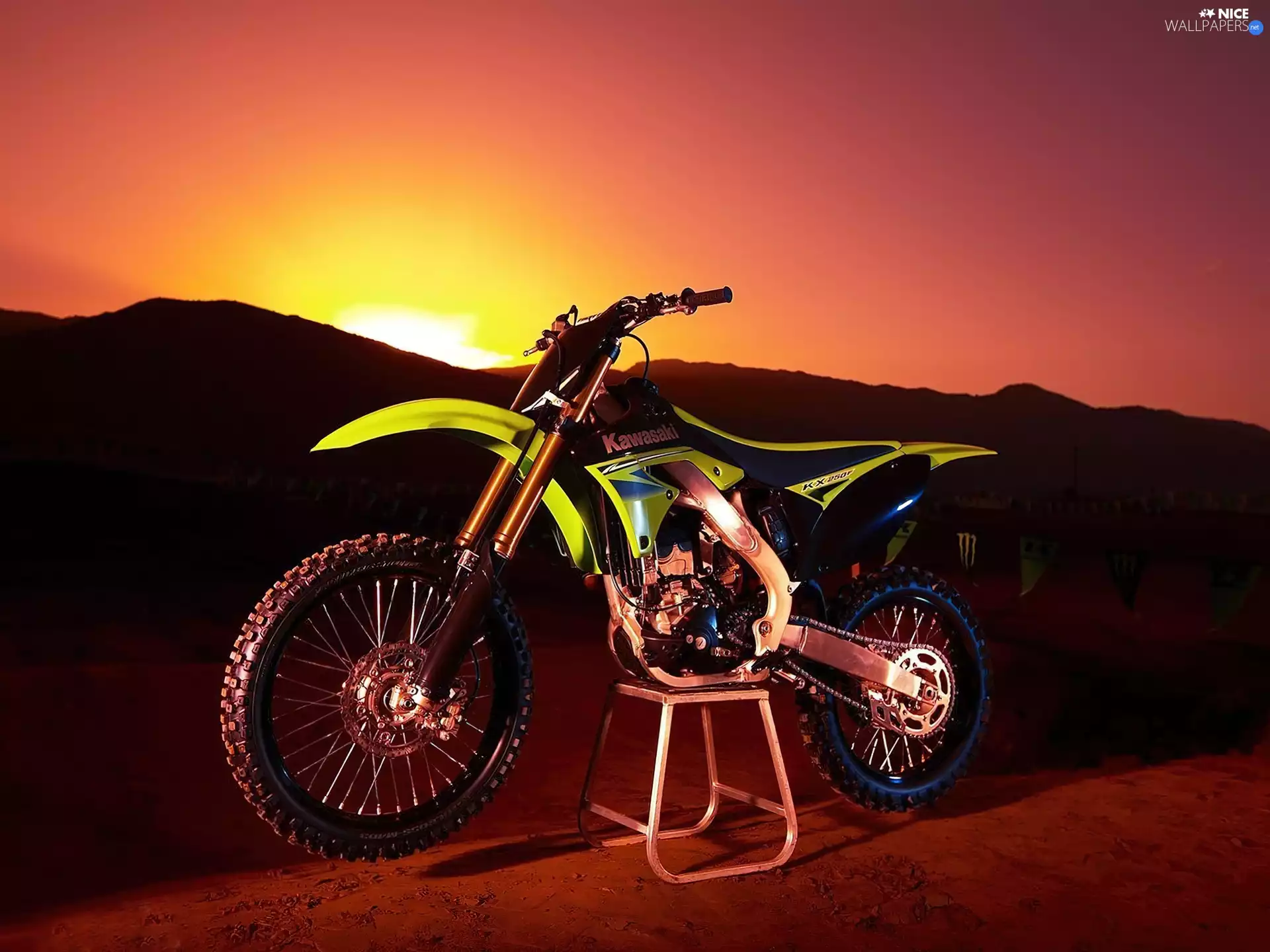 frame, Kawasaki KX250F, polished