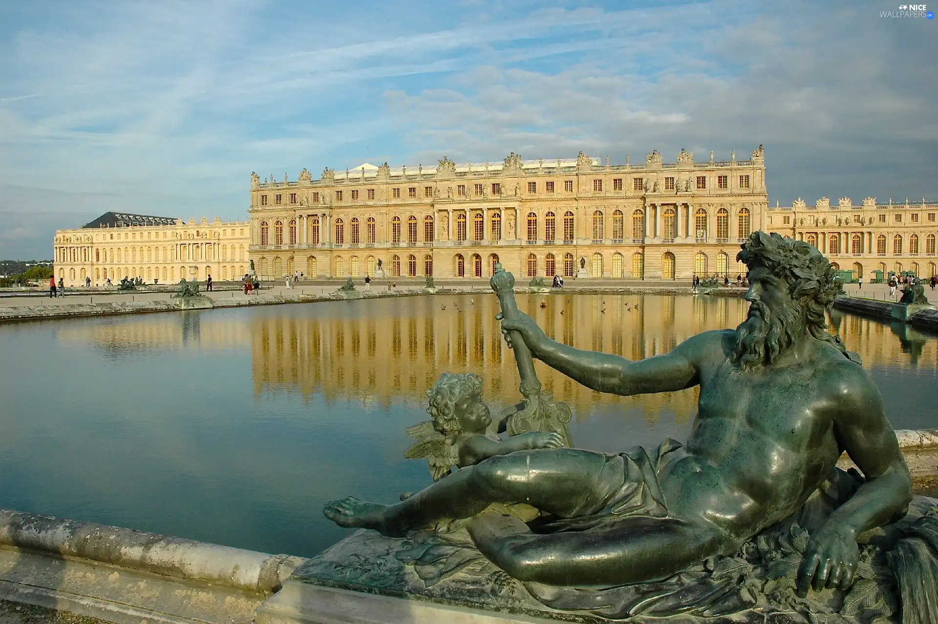 sculpture, Castle, Pond - car