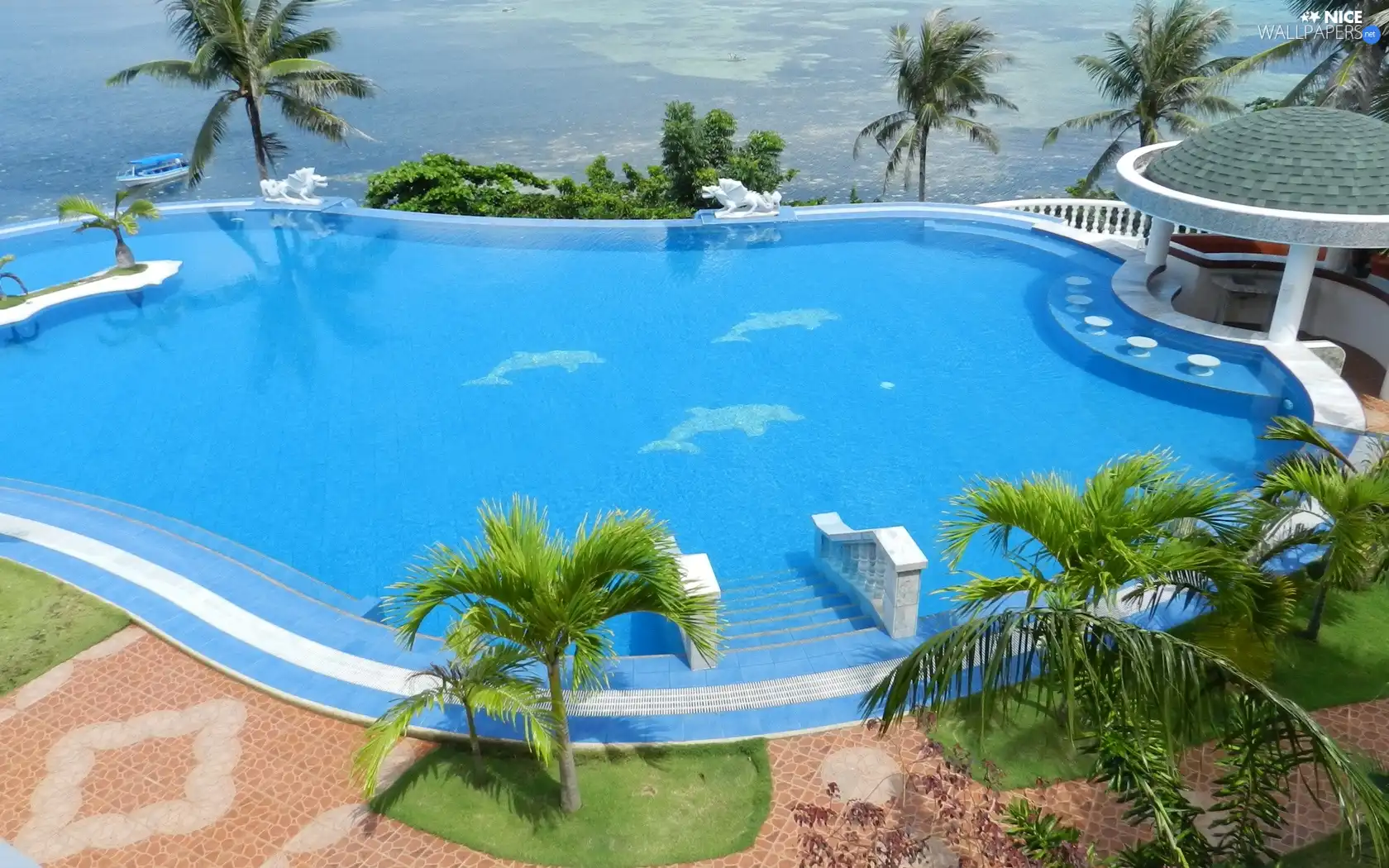 Palms, Hotel hall, Pool