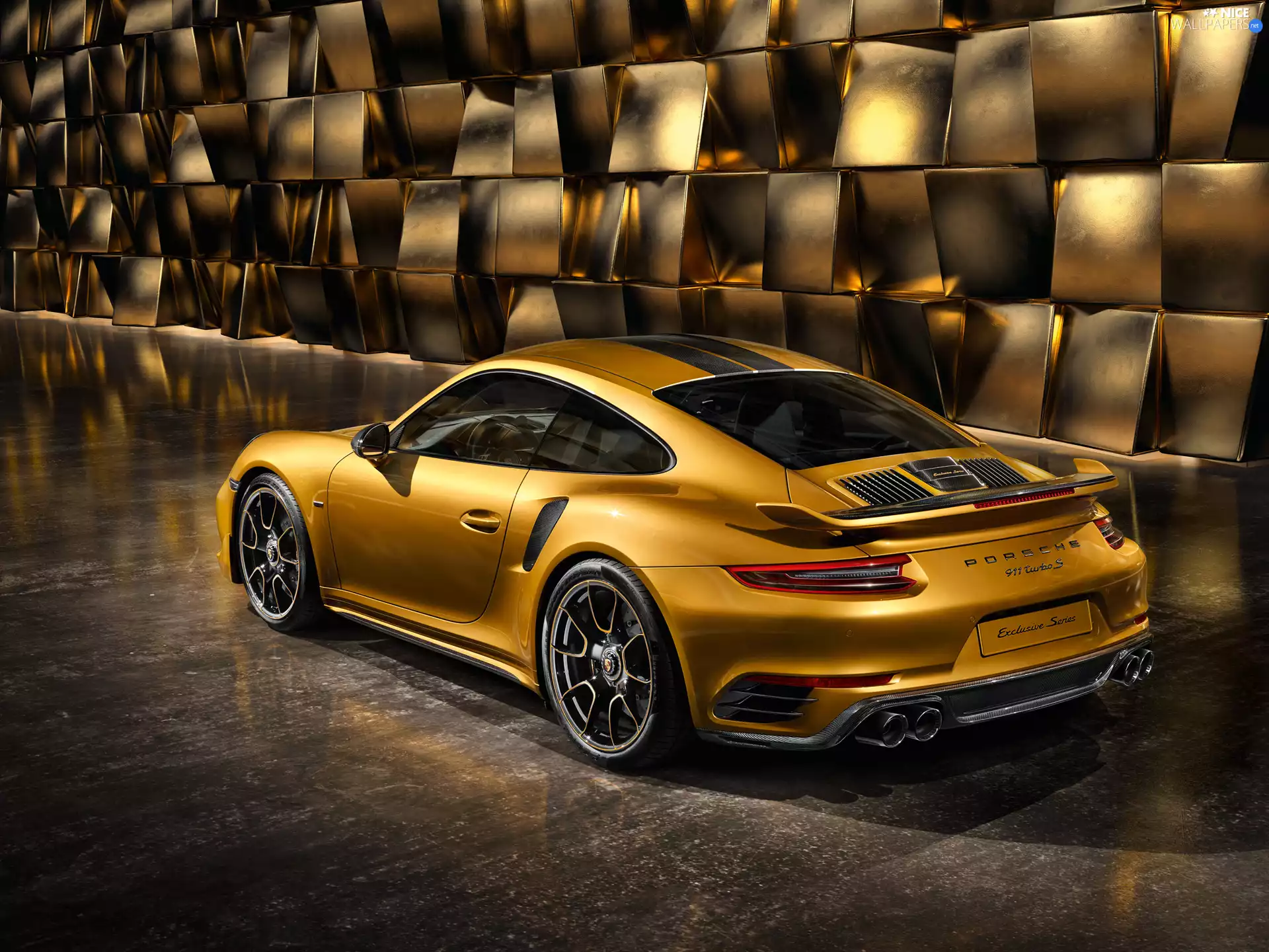 Porsche 911 Turbo S Exclusive Series, side, Back, 2018