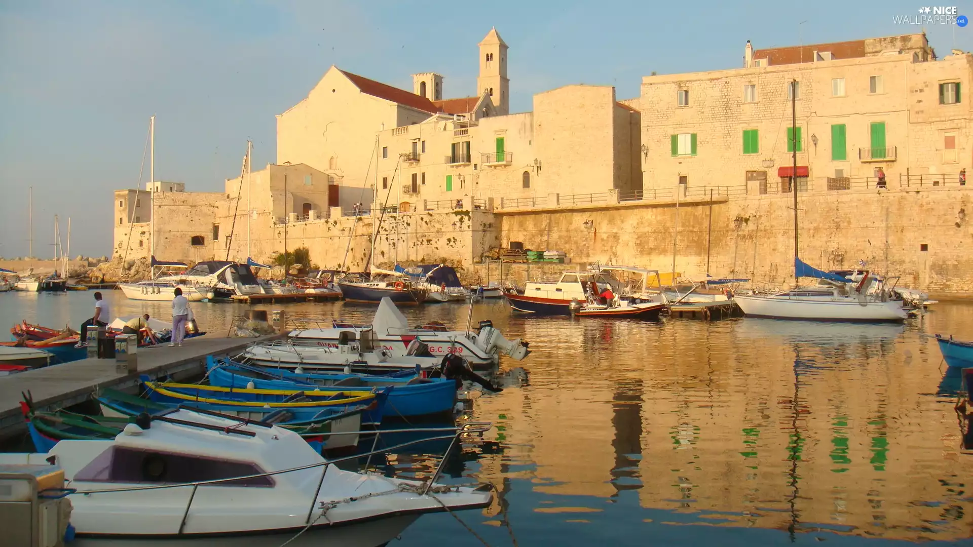 Giovinazzo, water, Boats, port