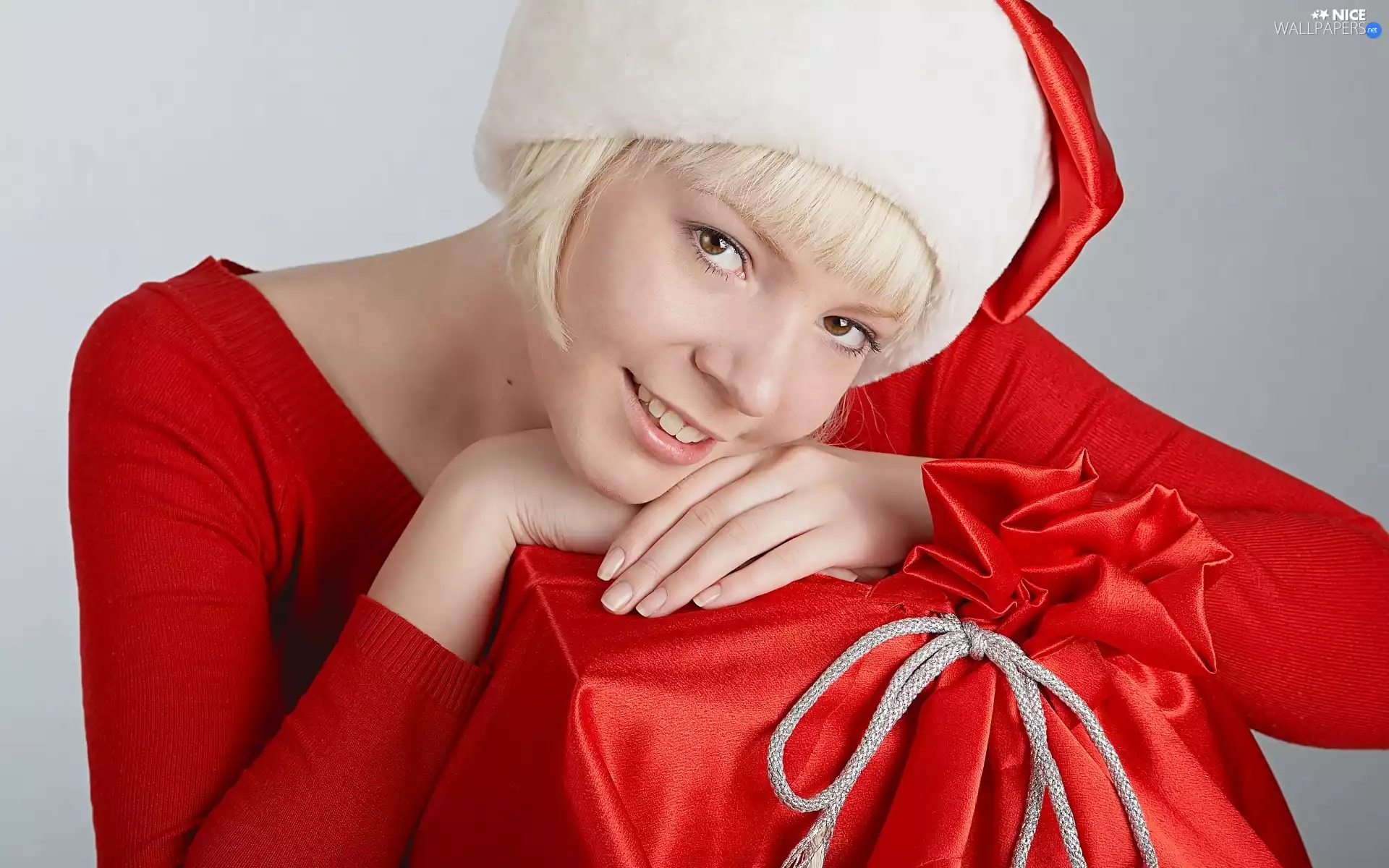 Present, Christmas, snowflake