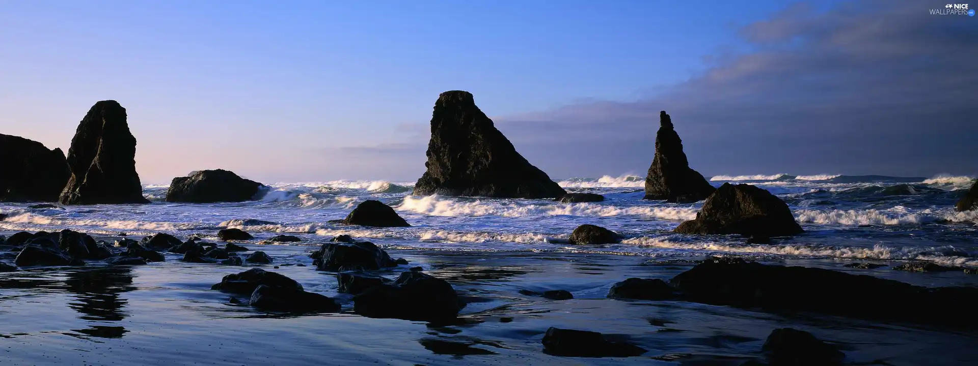 Stones rocks, sea, projections