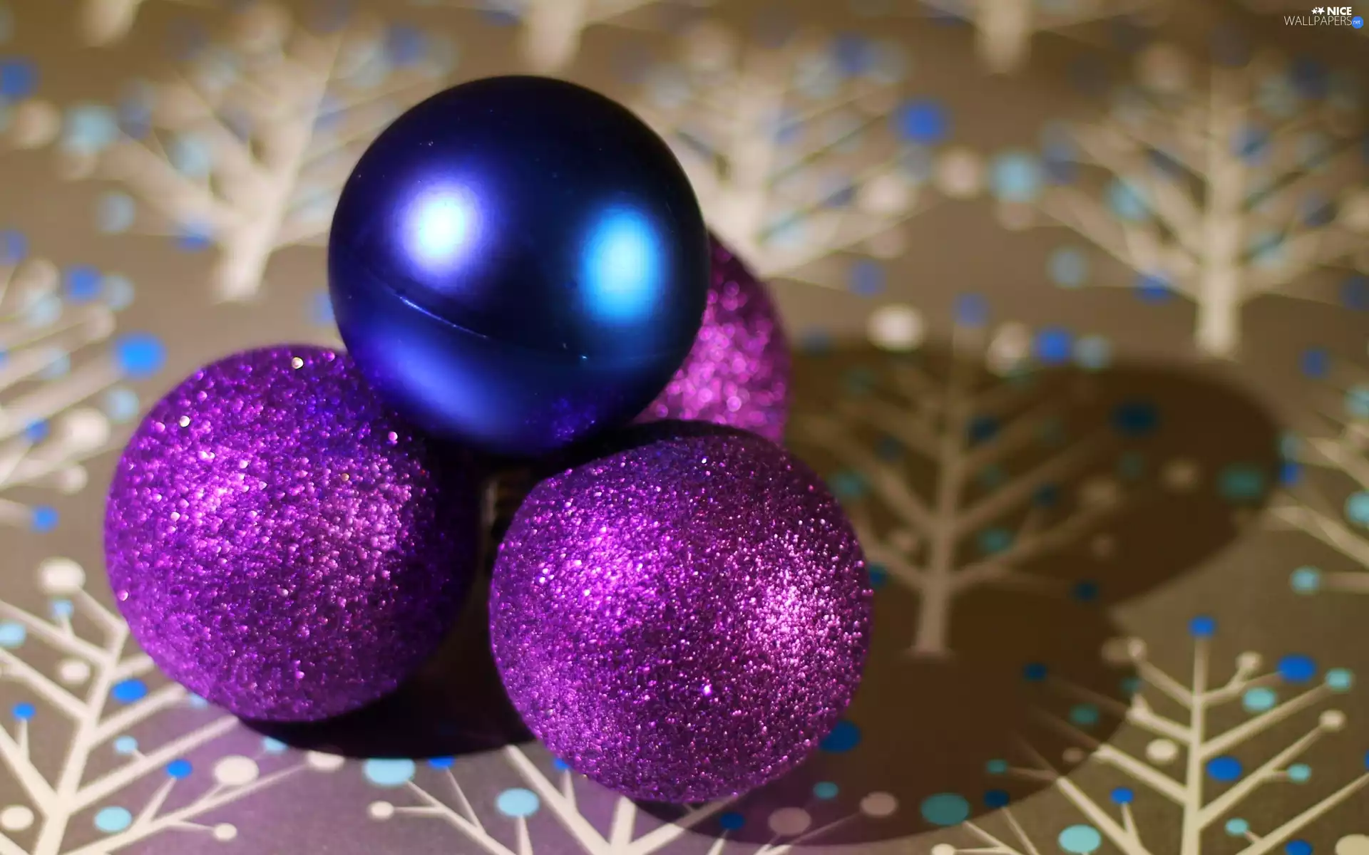 purple, baubles