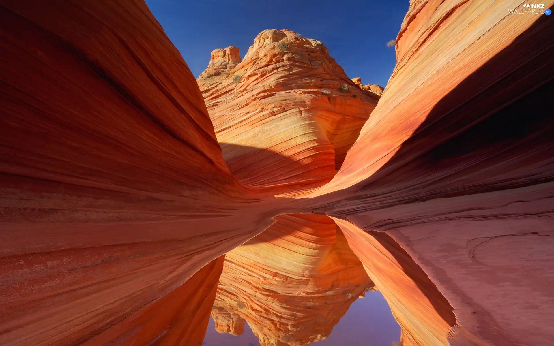 canyon, reflection