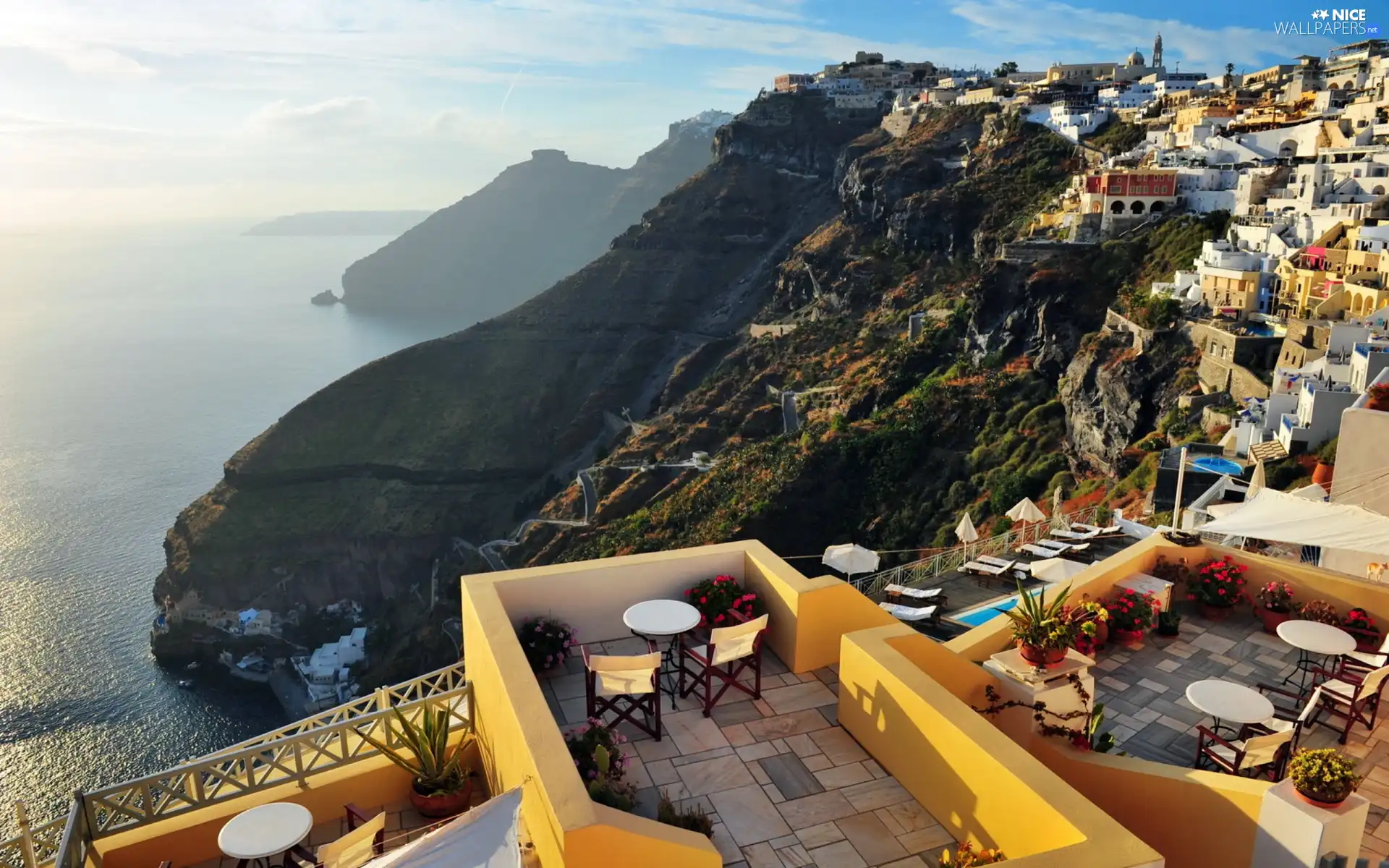 Restaurant, santorini, Greece