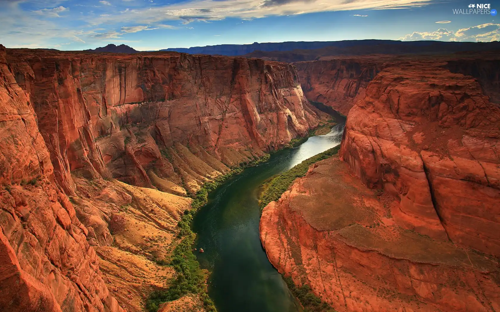 canyon, River