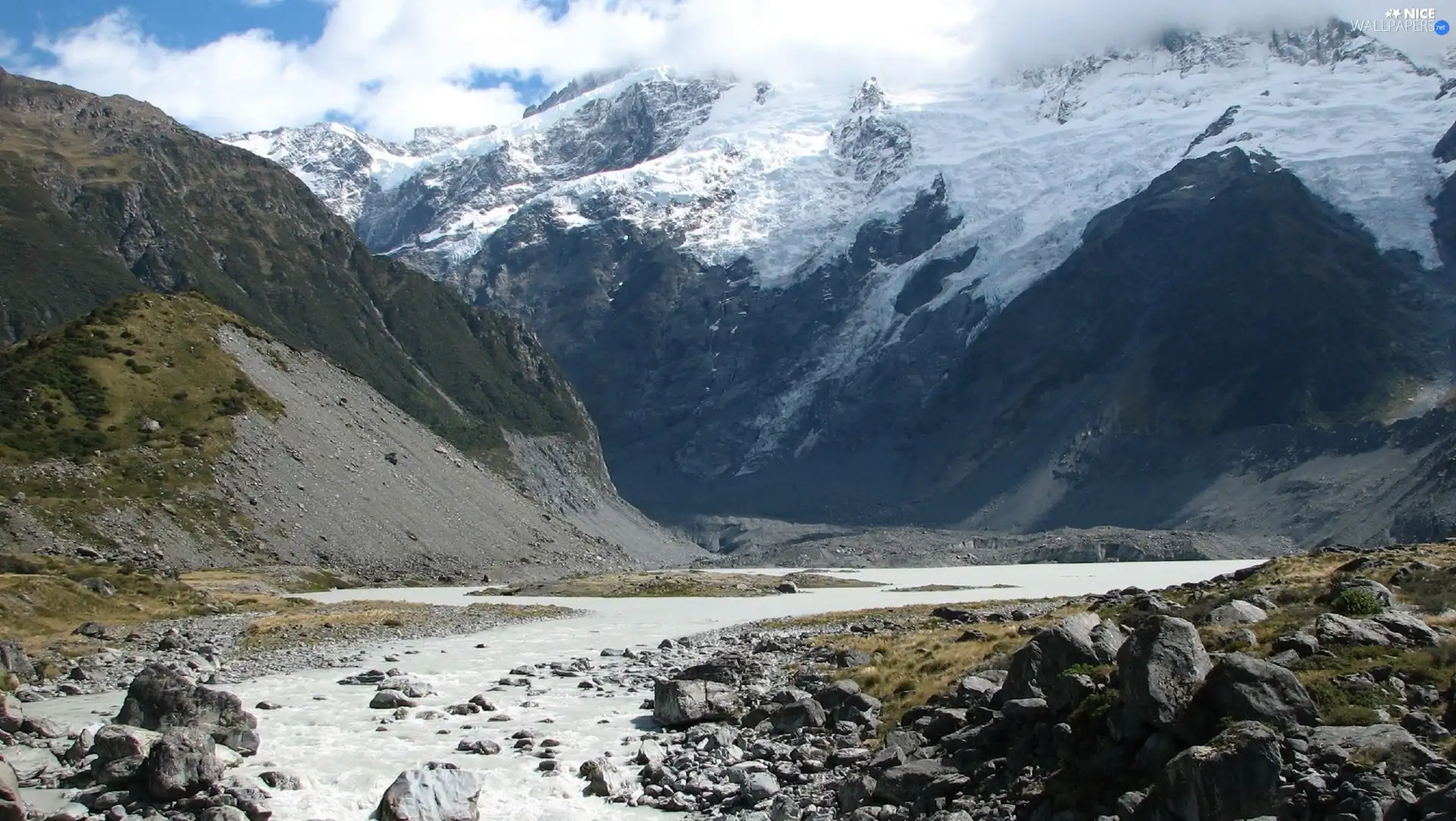 Mountains, River