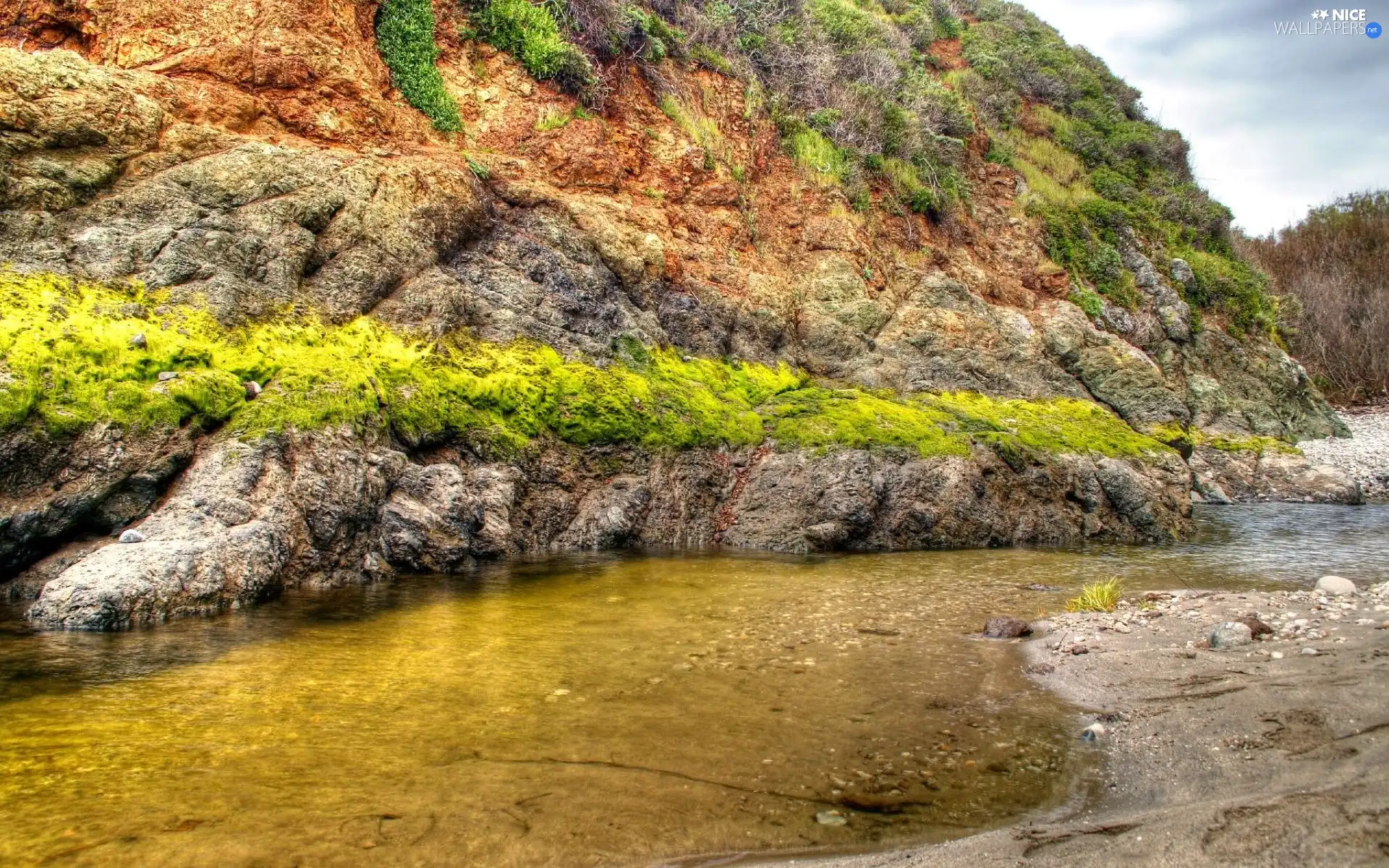 River, Coloured, Rocks