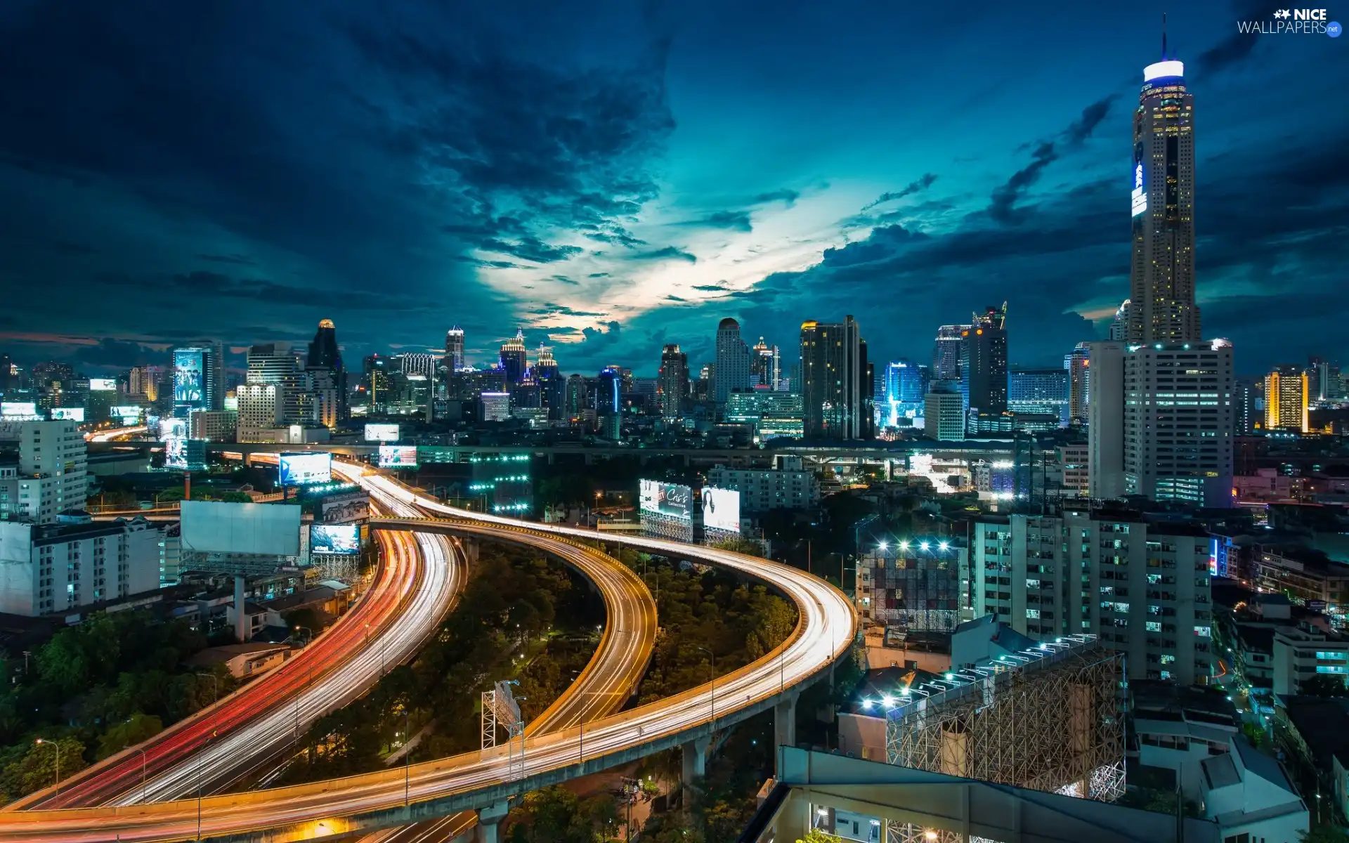 roads, Town, Night