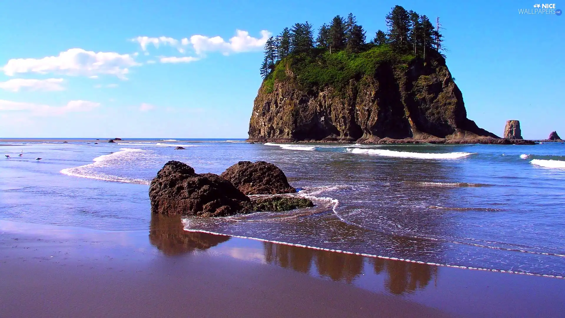 rocks, sea, Beaches