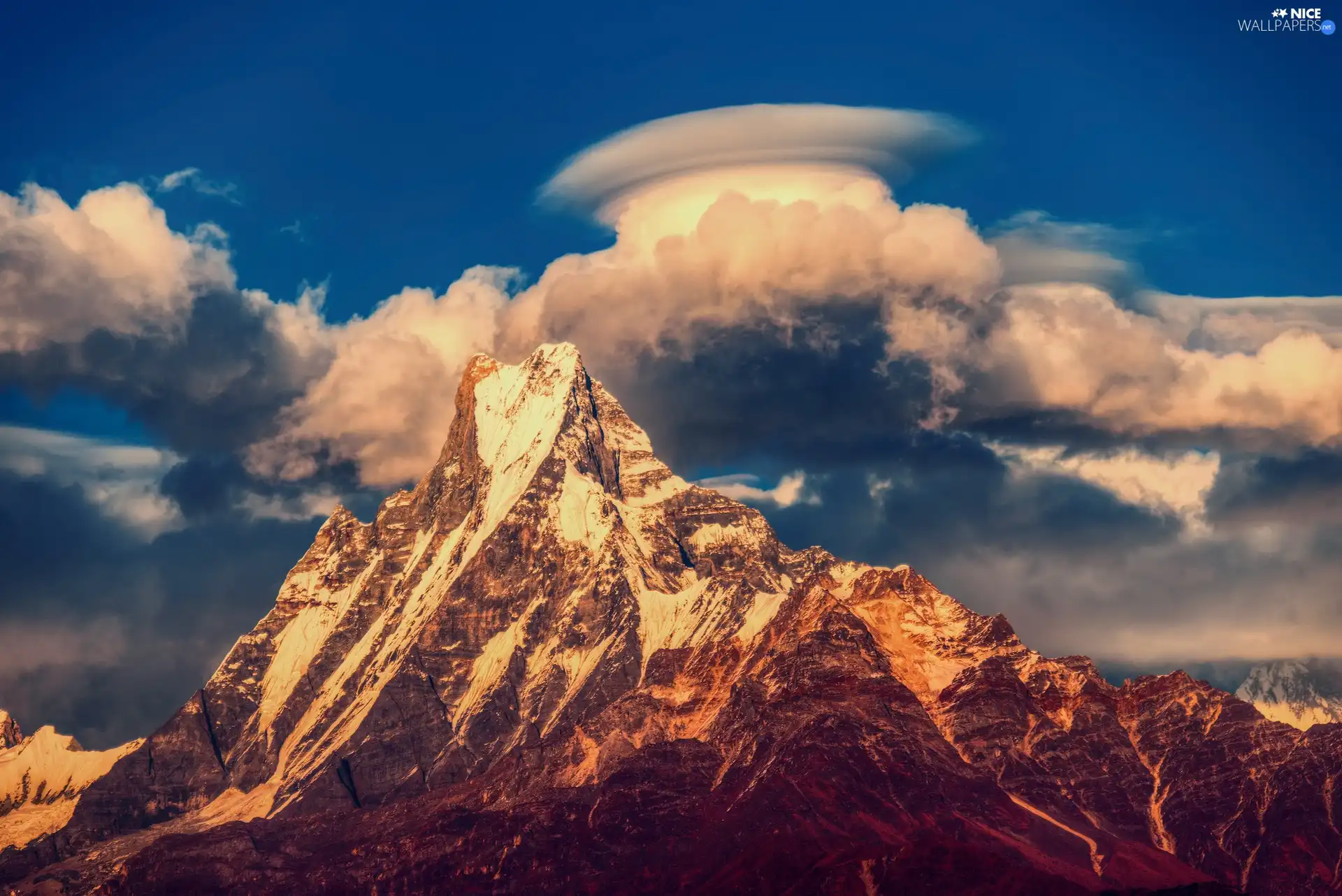 rocks, Sky, clouds