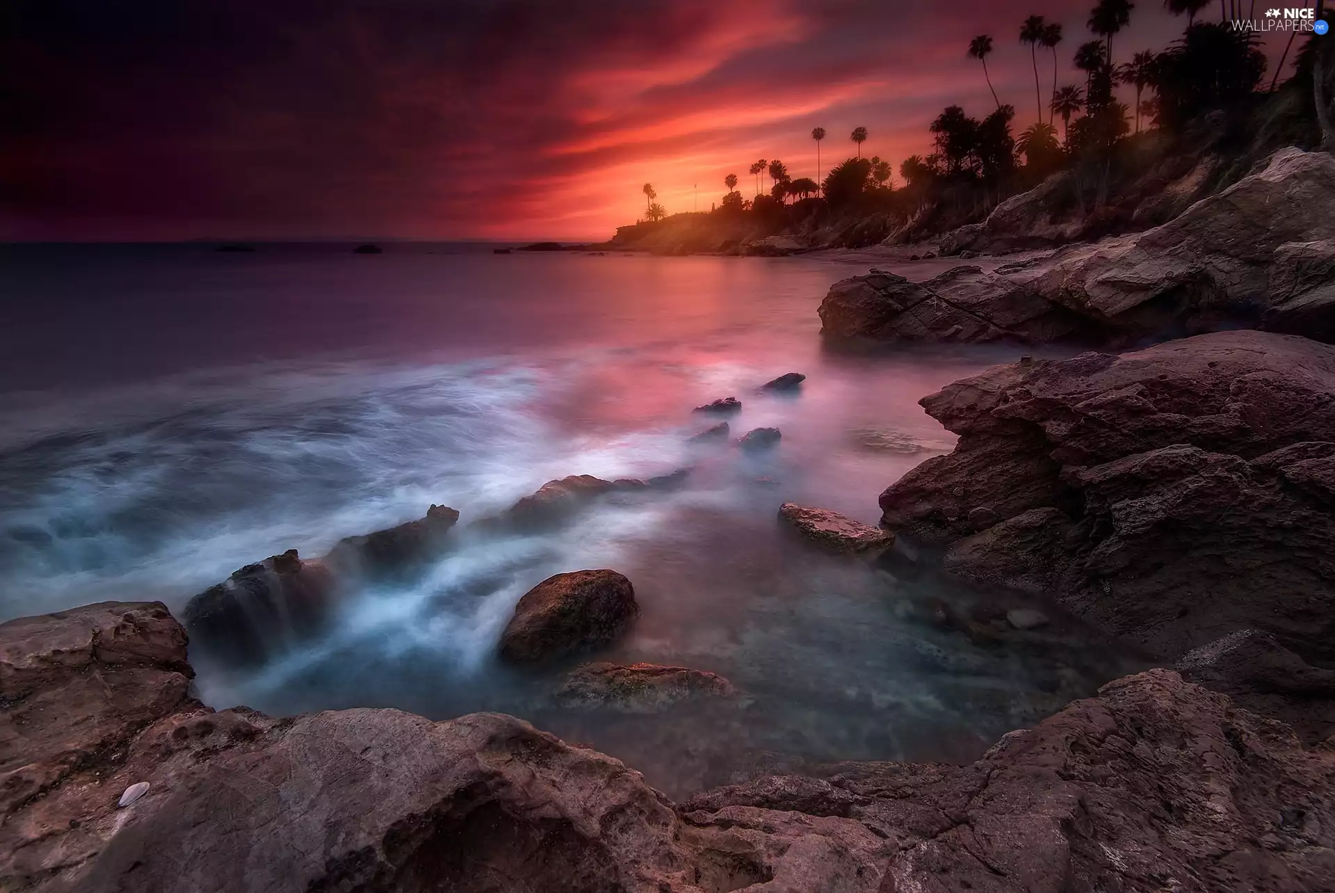 Great Sunsets, sea, rocks