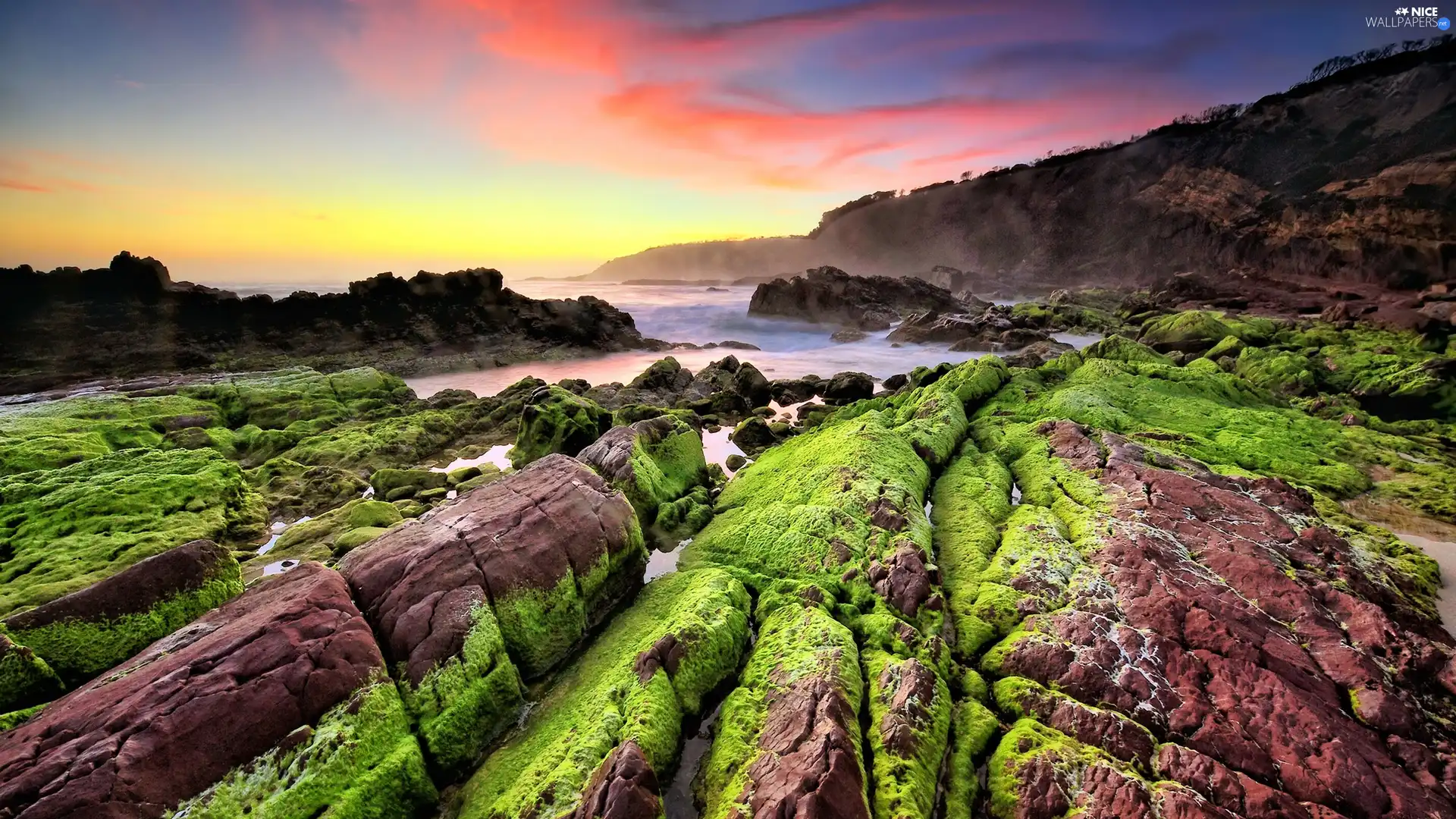 rocks, River, Mountains