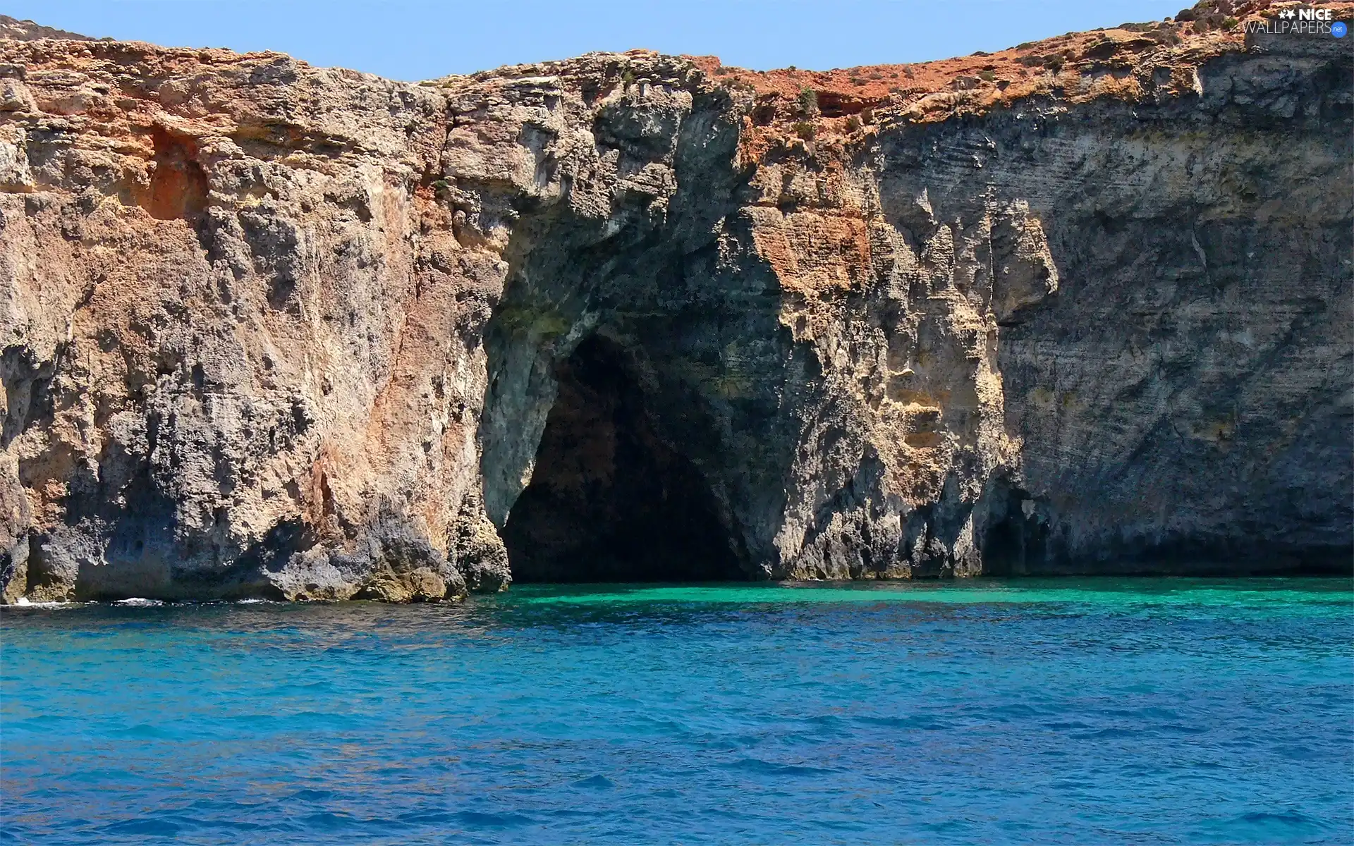 sea, rocks