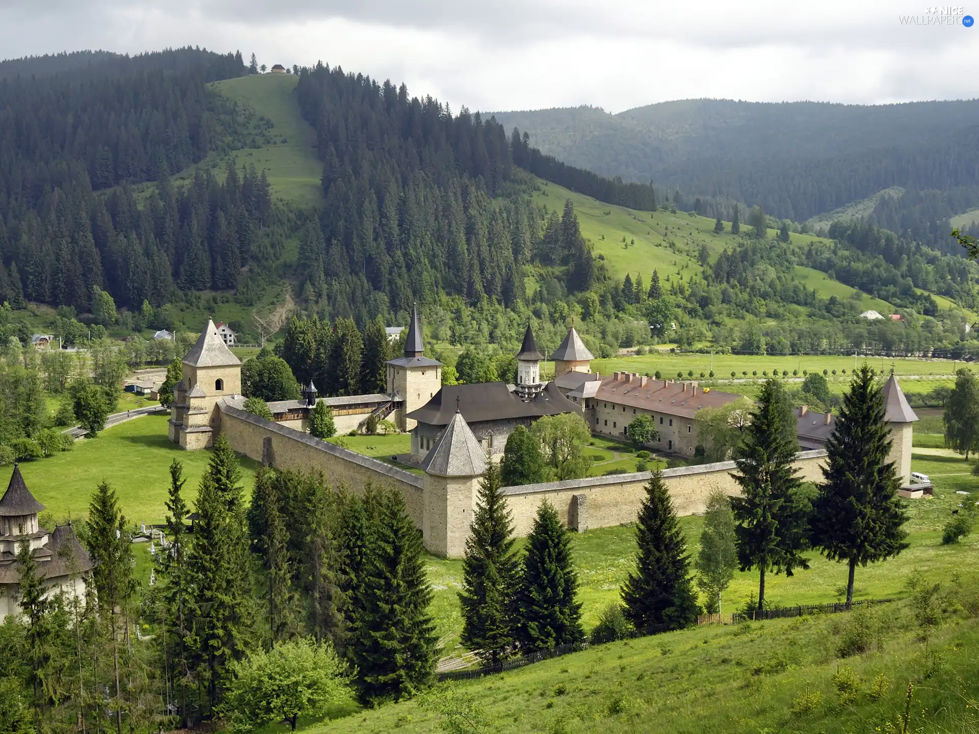 Romania, cloister, Sucevita