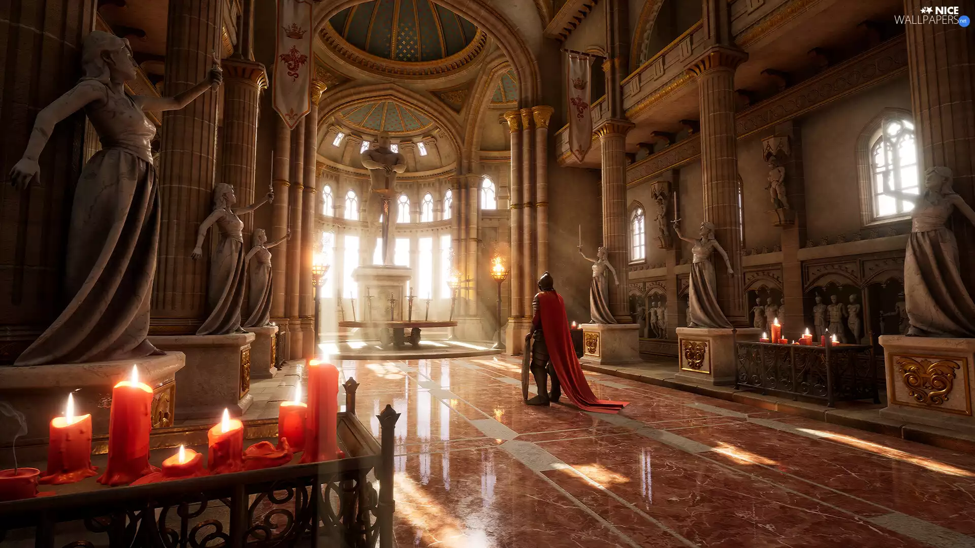 graphics, Knight, fantasy, room