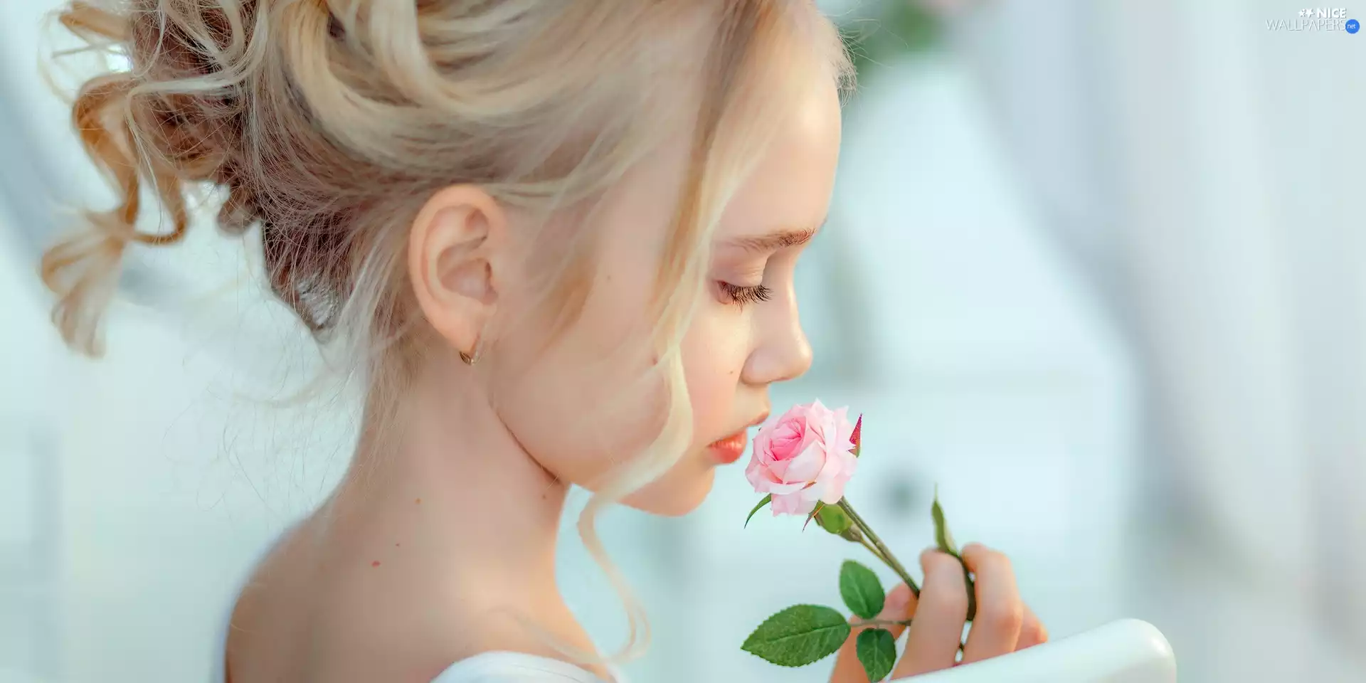 rose, girl, Blonde