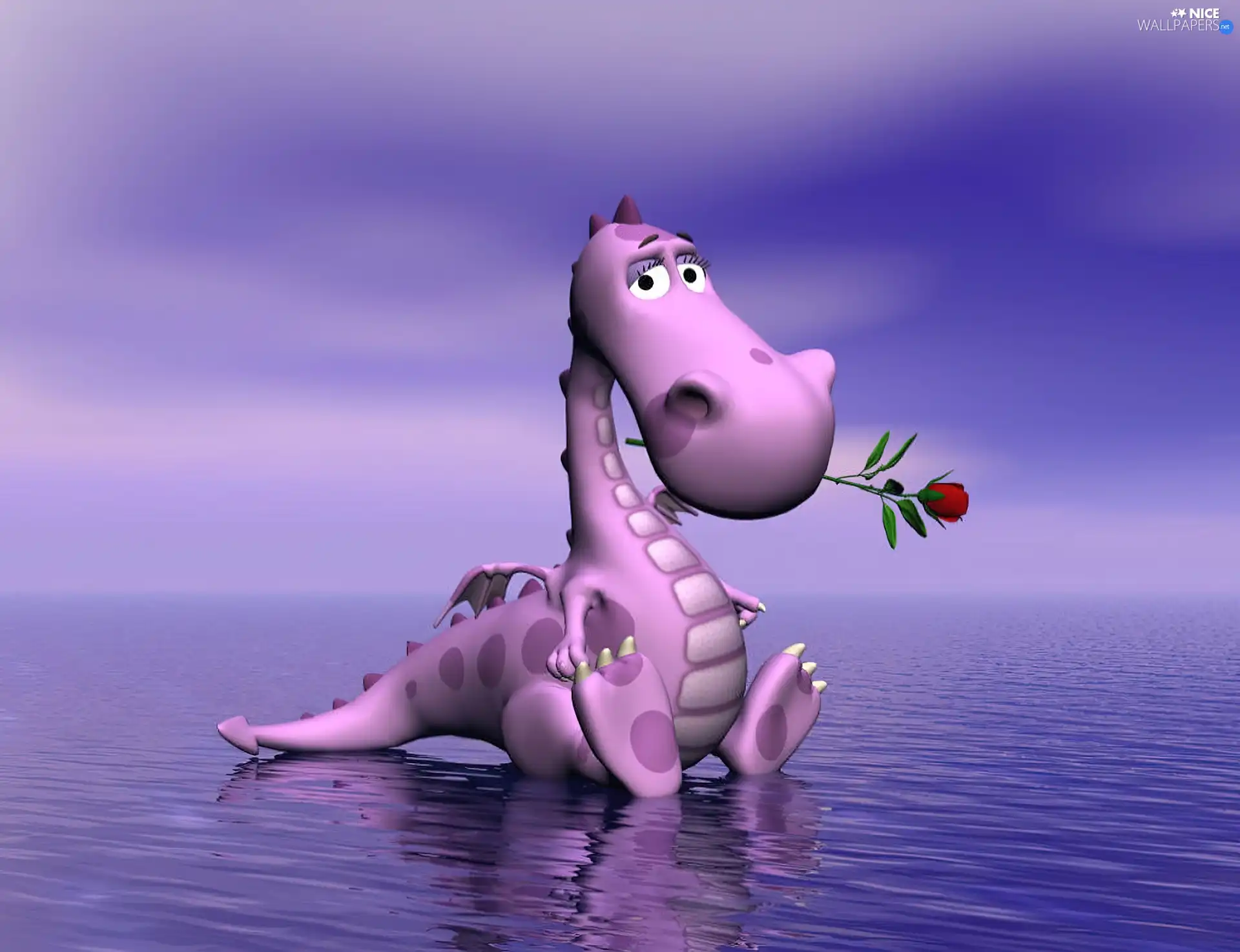 rose, Pink, Dragon