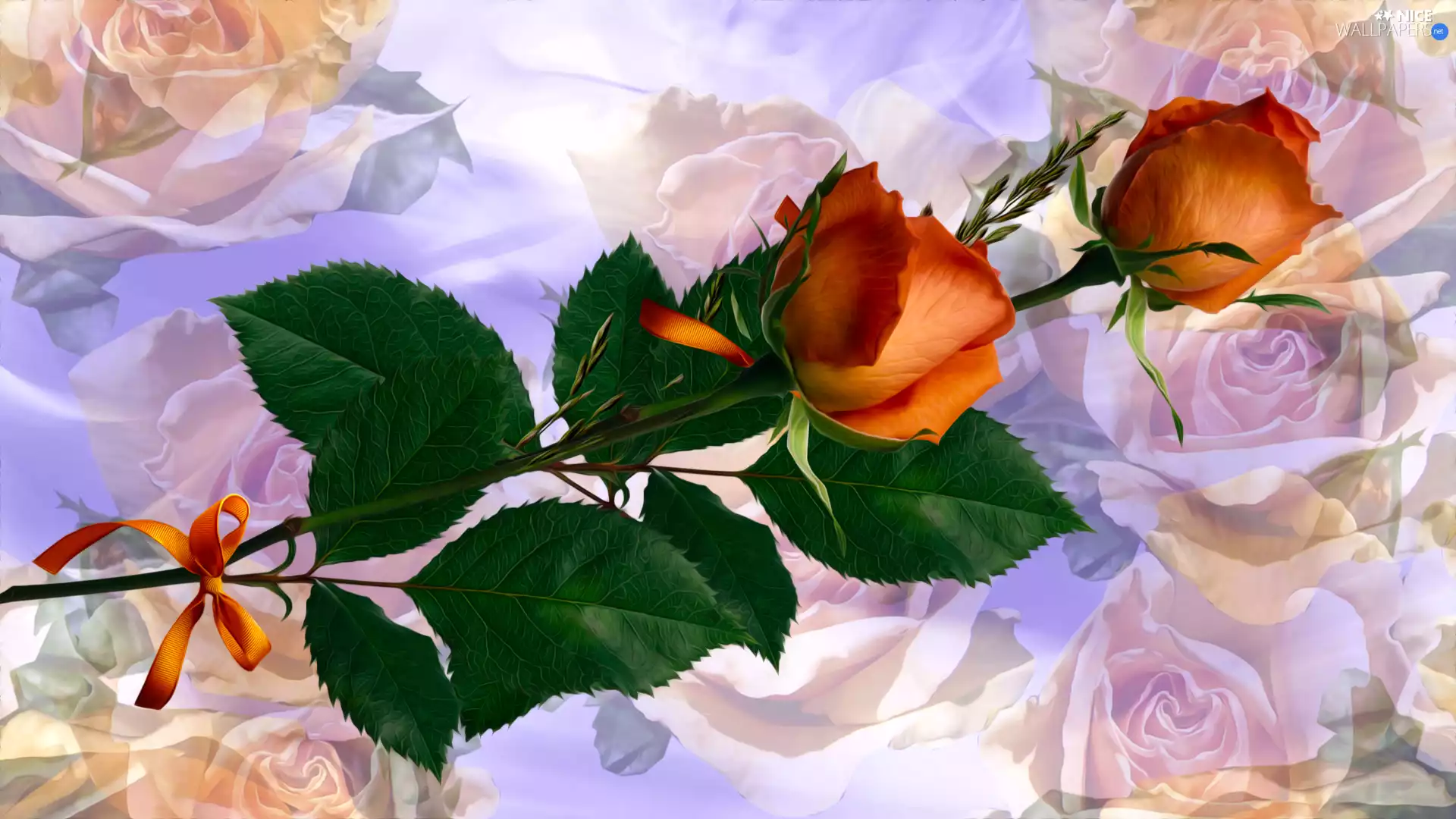 Two, Loop, graphics, roses