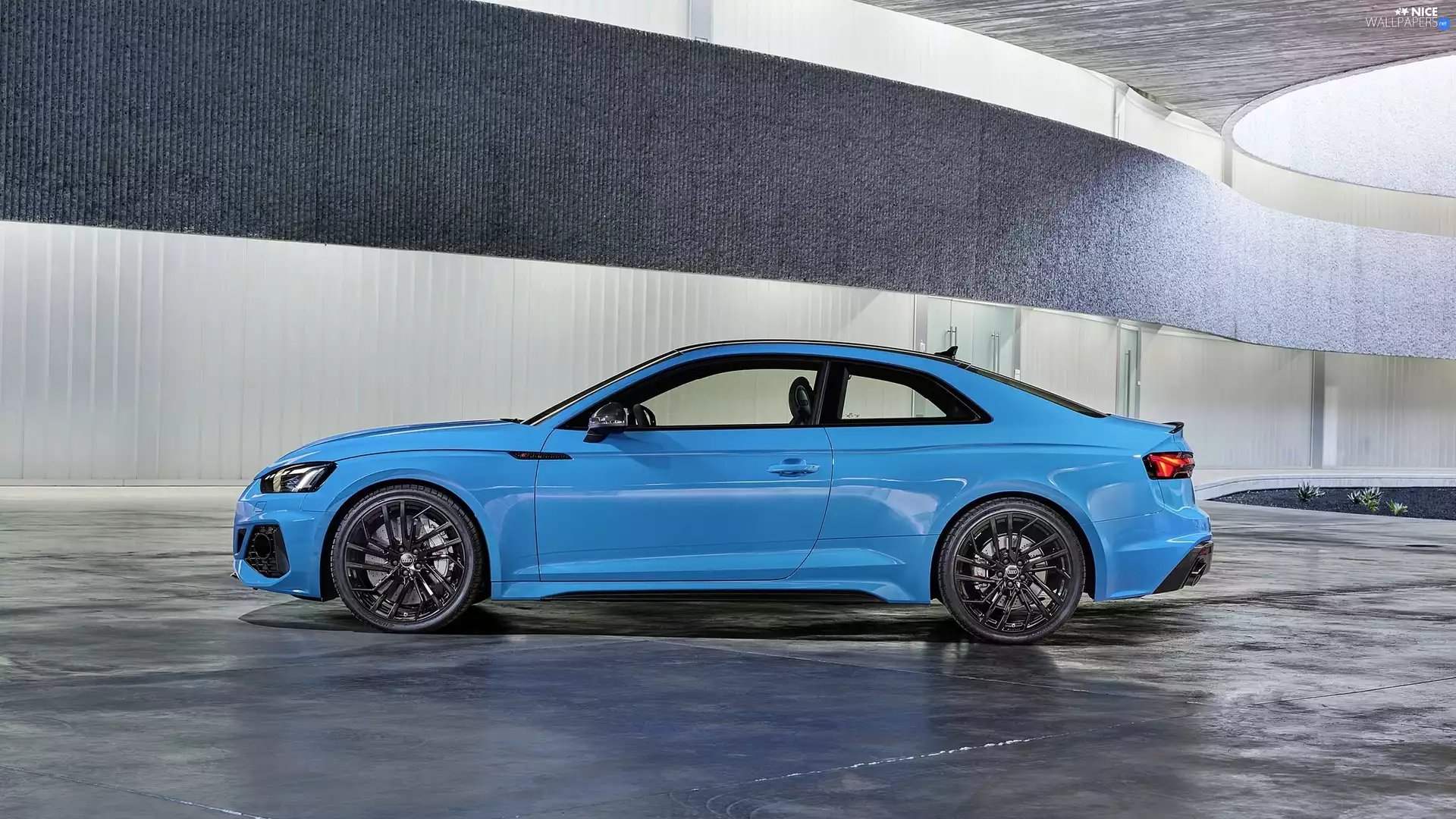 coupe, Blue, Audi RS5