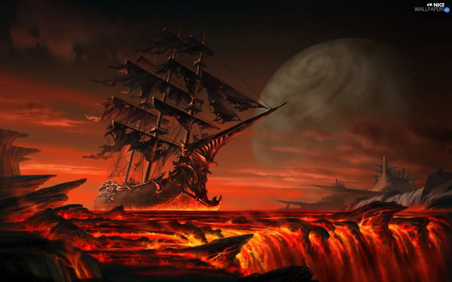 sailing vessel, Lava