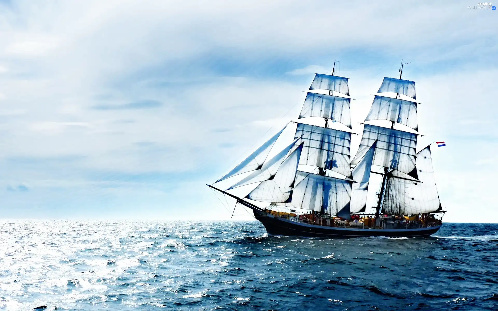 sailing vessel, sea