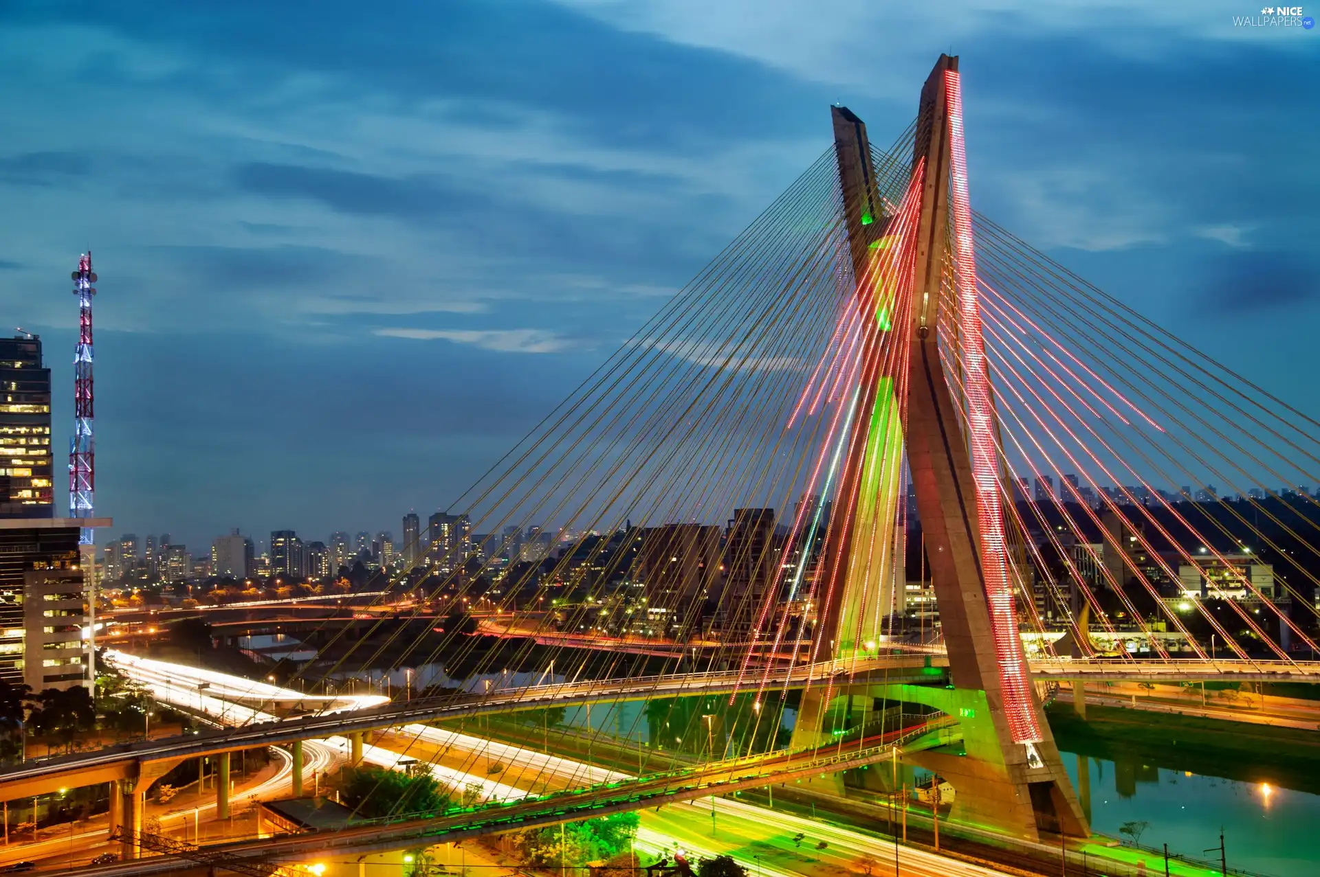 Brazil, bridge, Sao Paulo