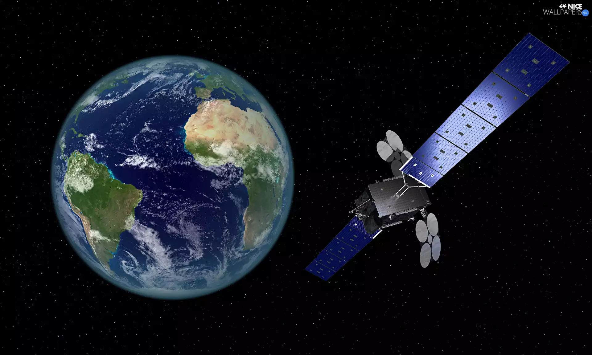 Al Yah 3 Satellite, 3D Graphics, land