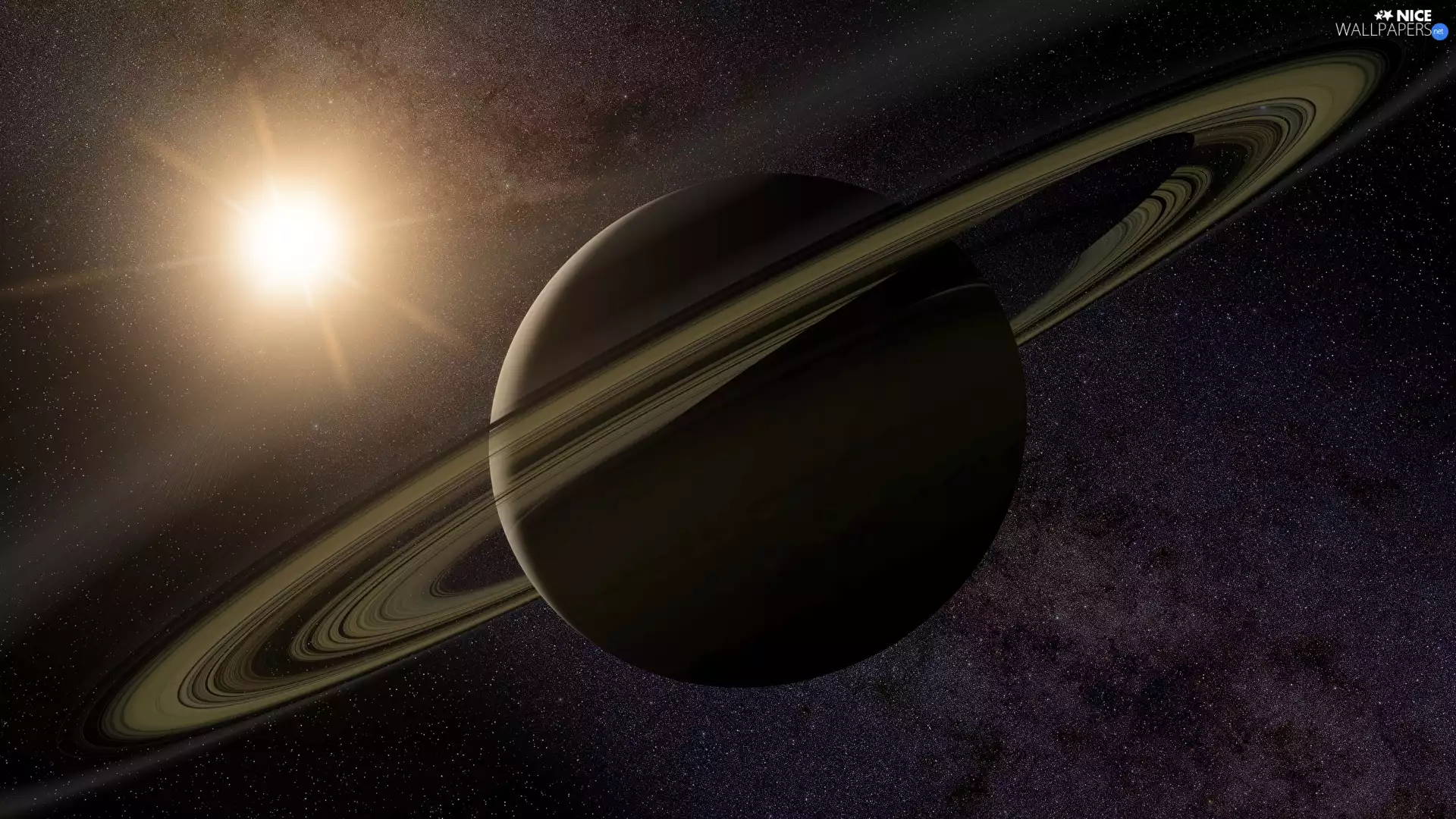 Planet, ring, graphics, Saturn