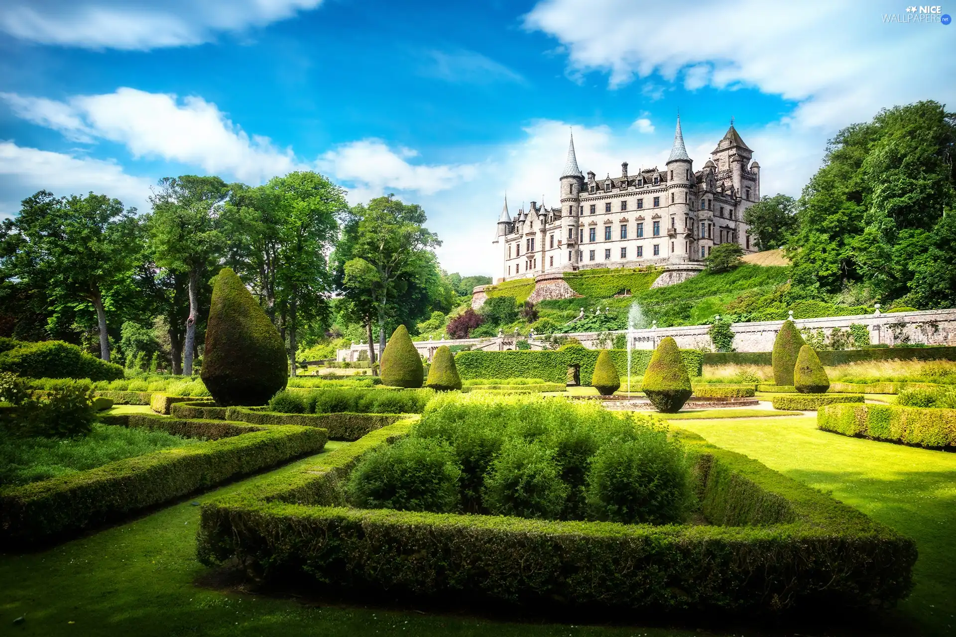 Scotland, Garden, Dunrobin