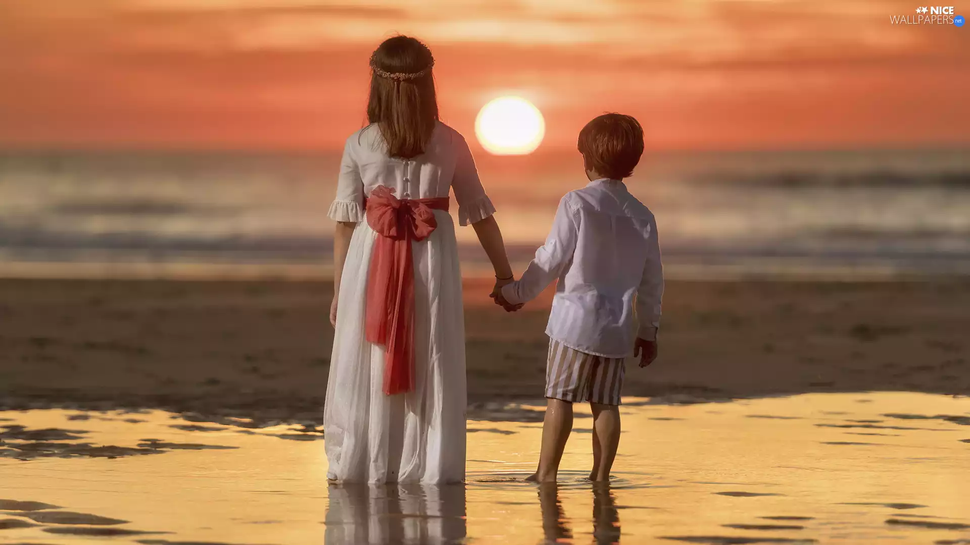 Kids, Great Sunsets, sea