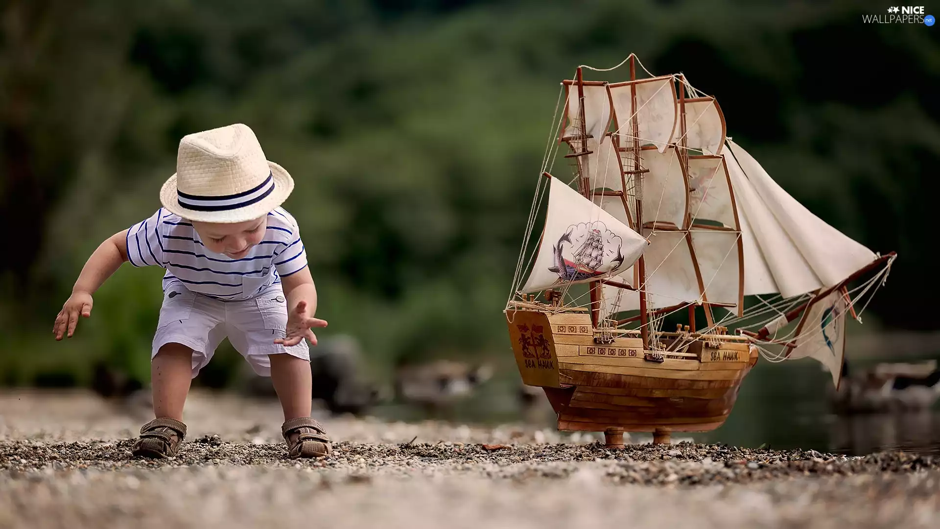 Kid, Ship, sailing vessel, boy