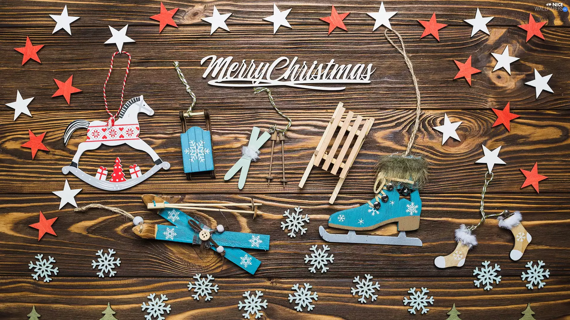 sledge, decoration, Skate, skis, Stars, boarding, ##, sea-horse, Christmas, text, Snow White
