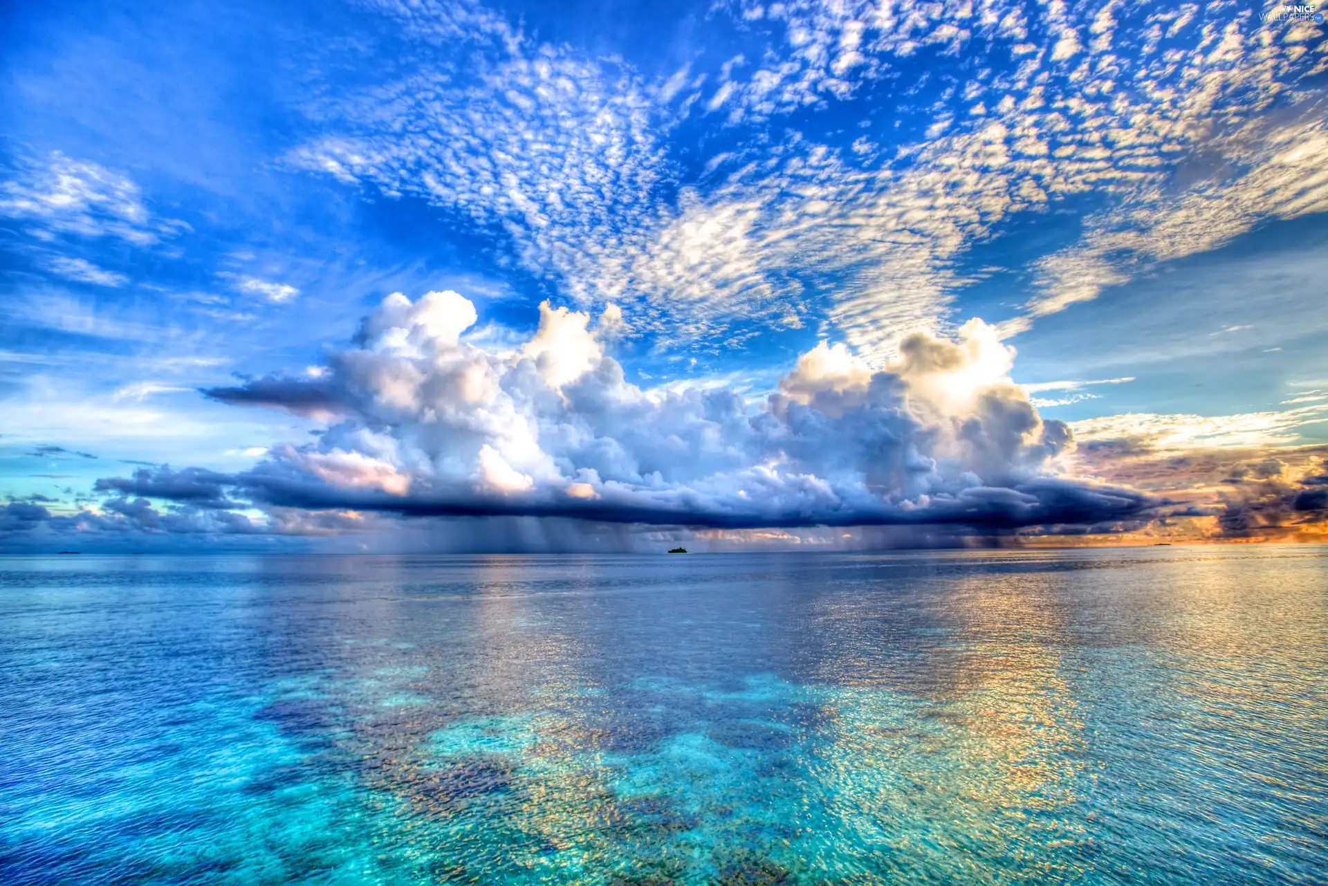 Sky, sea, clouds