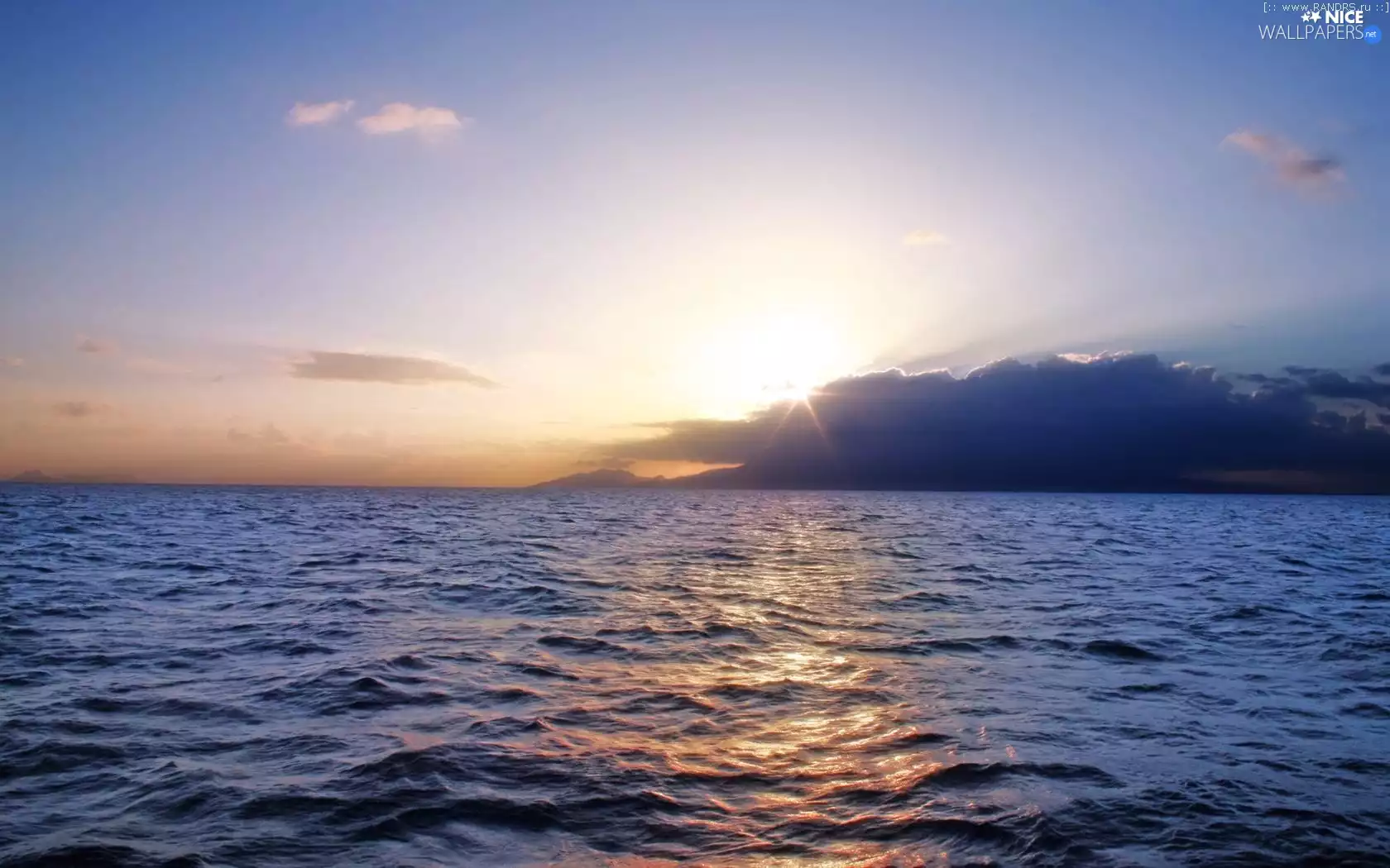 Great Sunsets, sea, Sky