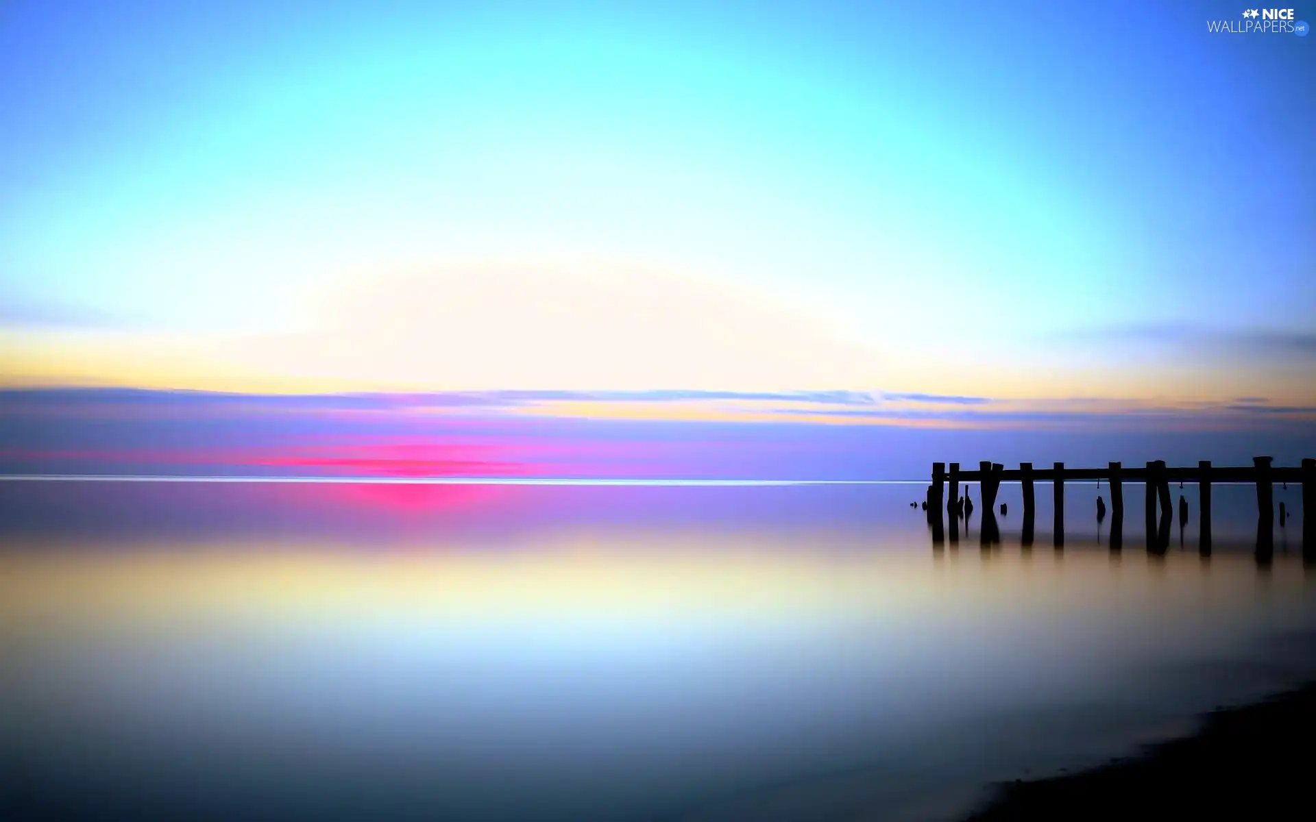 Sky, sea, Platform