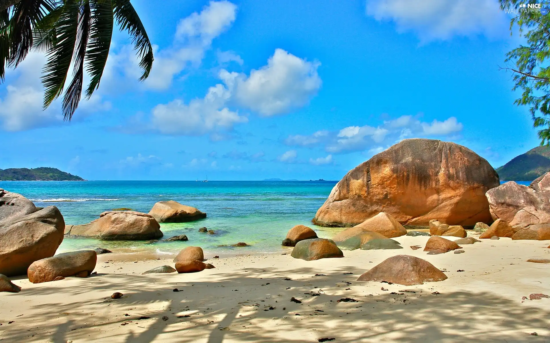 sea, rocks, Sky, Beaches