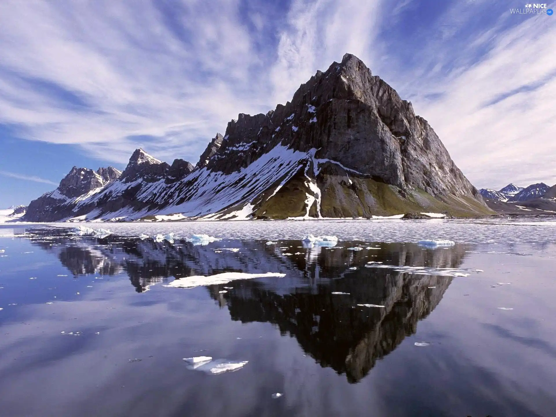 Sky, rocks, water