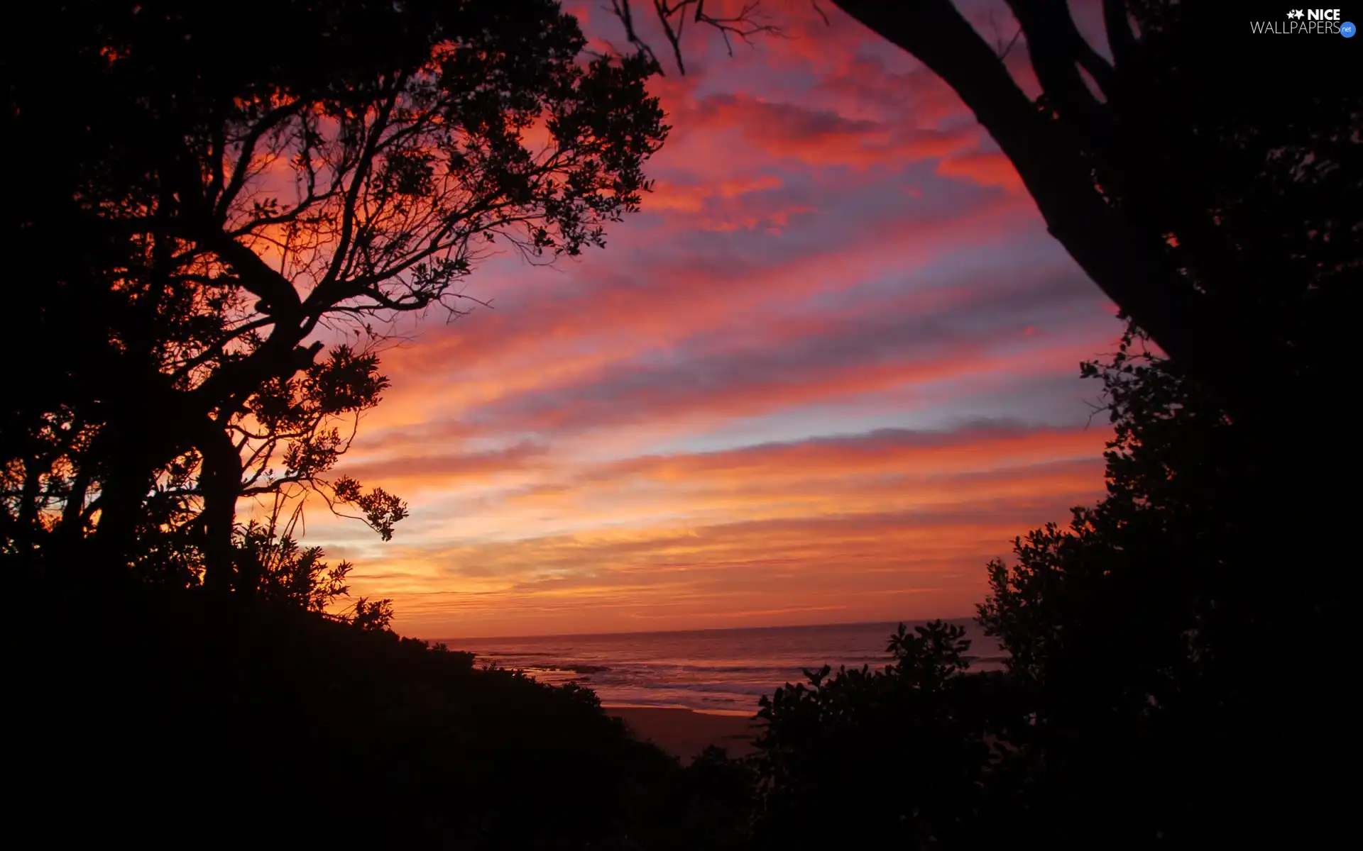 west, Beaches, Sky, sun