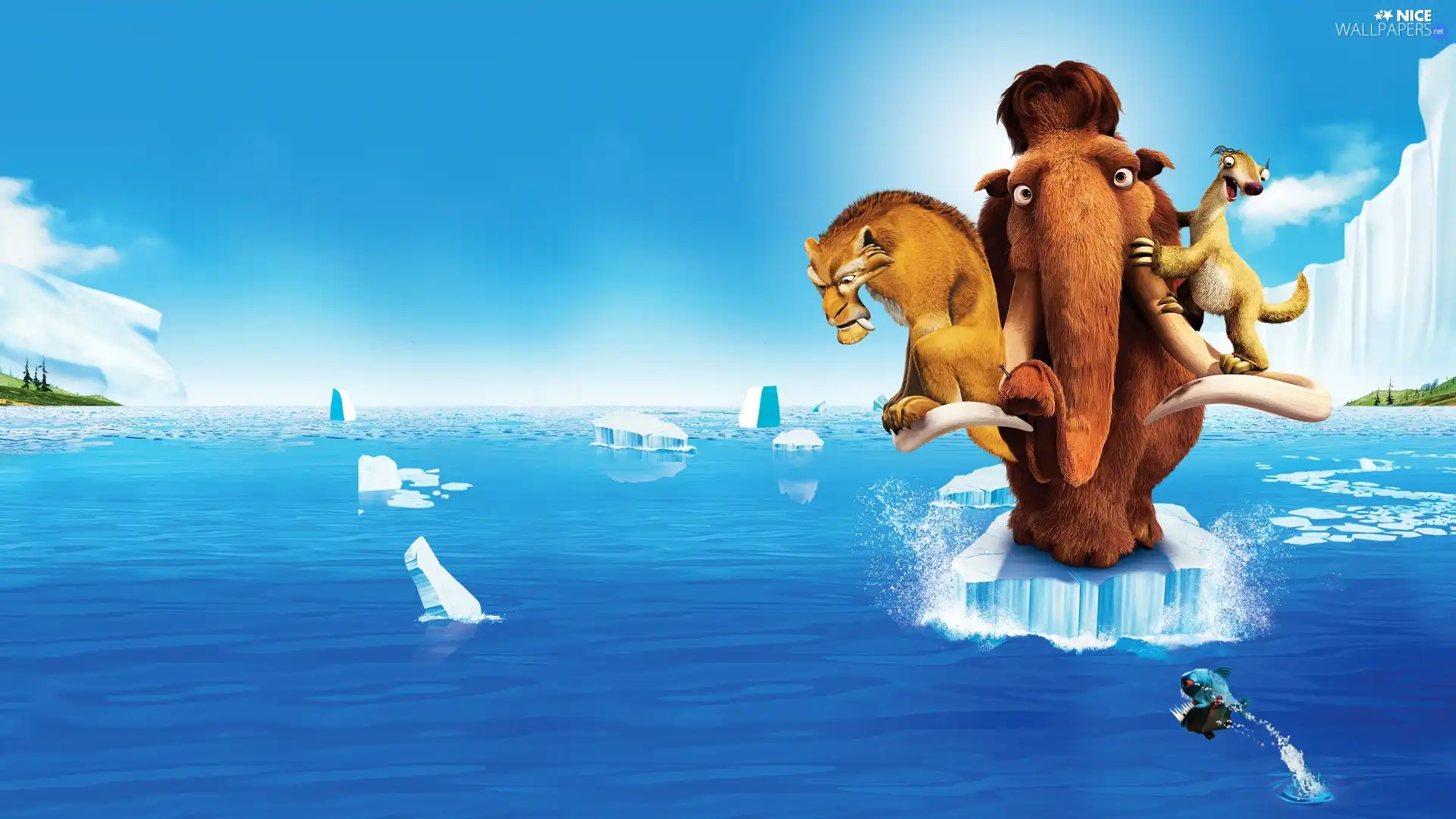 Ice Age, story, sloth, tiger, mammoth, Ice Age