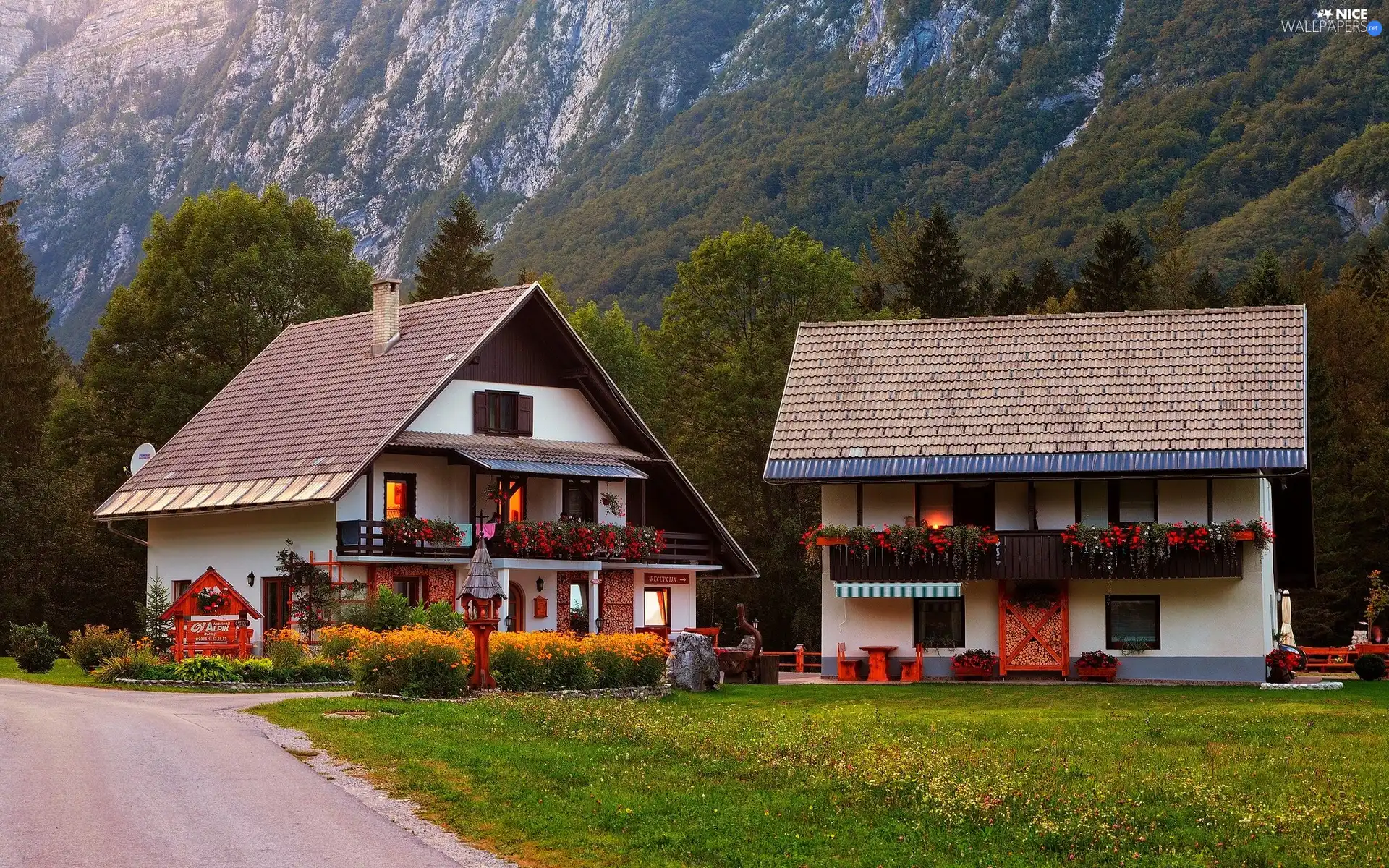 Slovenia, Mountains, Houses