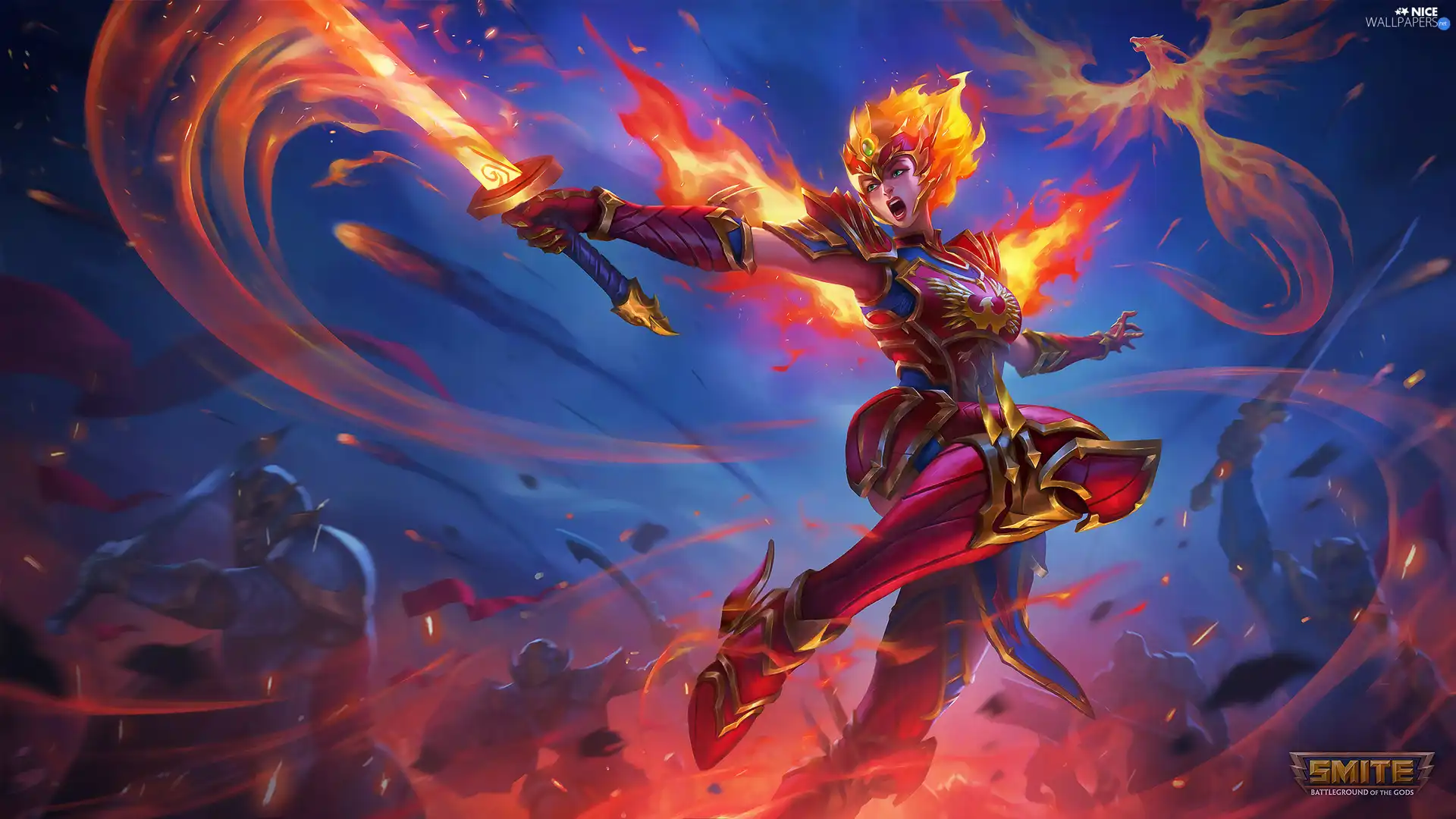 sword, Big Fire, Smite, form, game