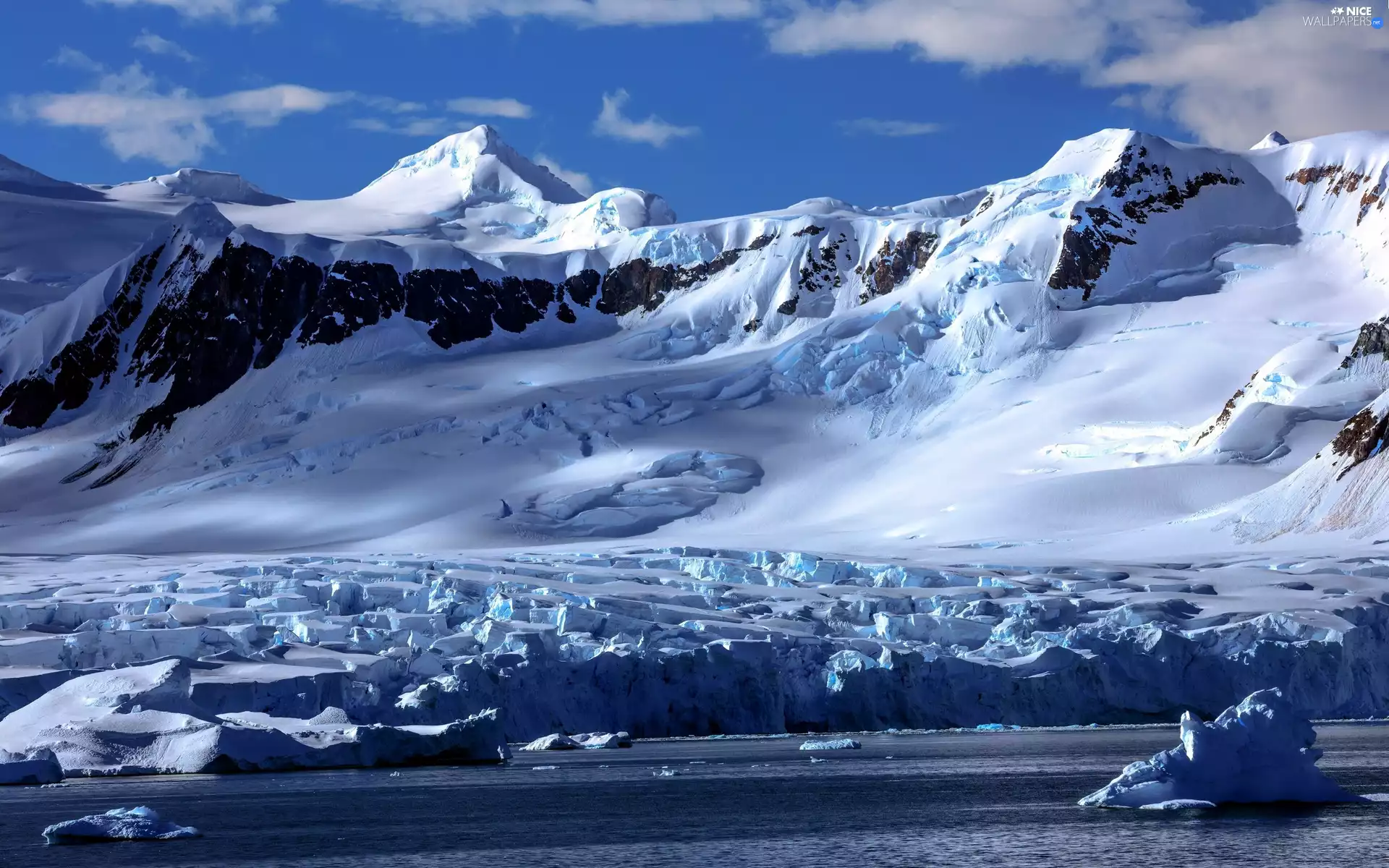 winter, snow, Mountains, peaks, Antarctica