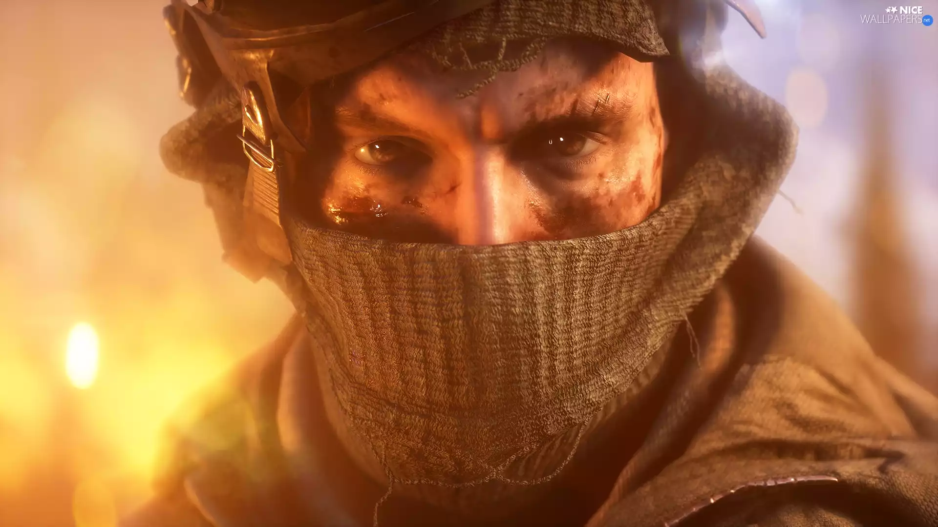 game, soldier, face, Battlefield V