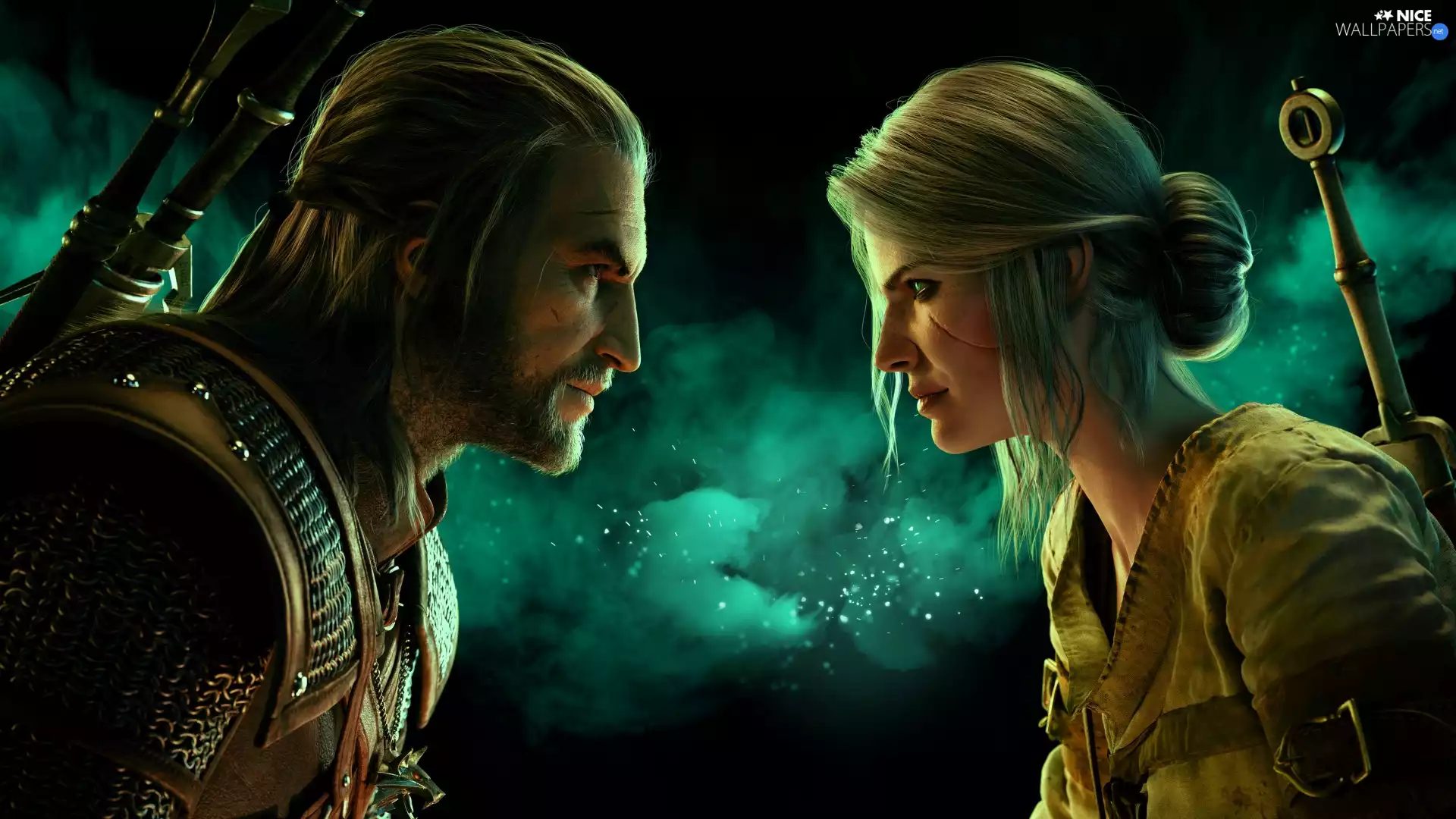 The Witcher 3 Wild Hunt, game, sorceress, Ciri, Geralt of Rivia, The Witcher 3 Wild Hunt