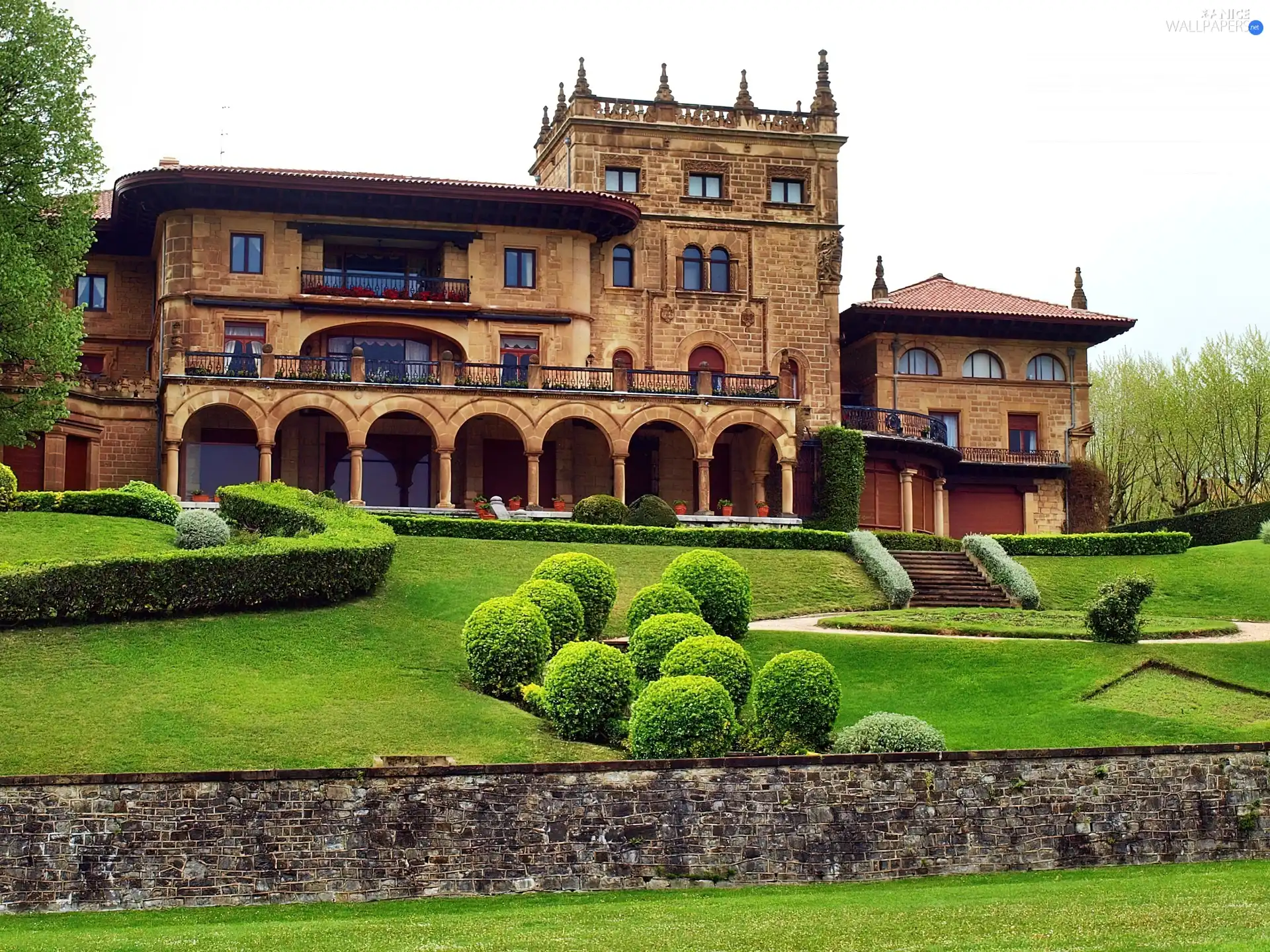 Spain, palace, Garden