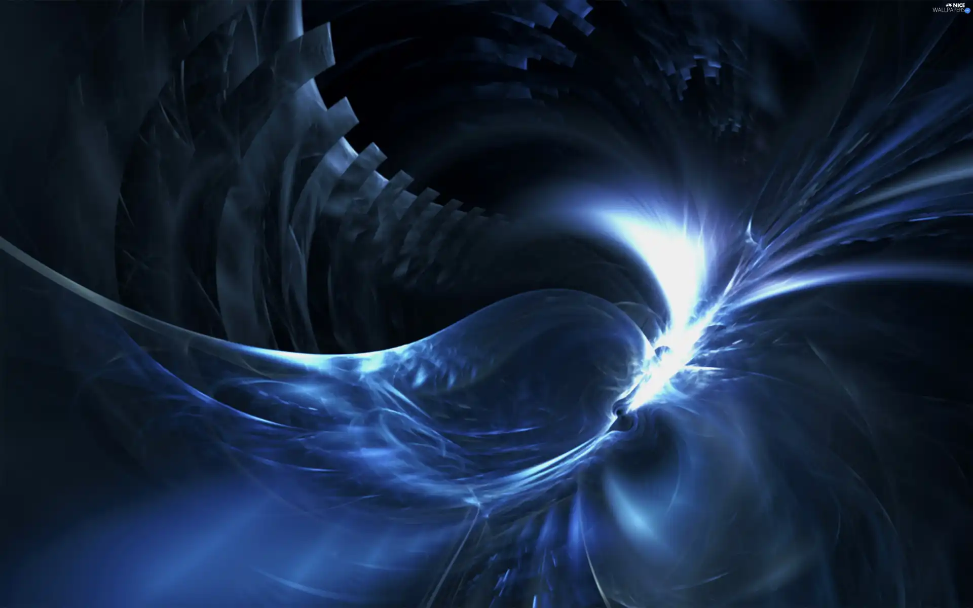 Blue, spiral
