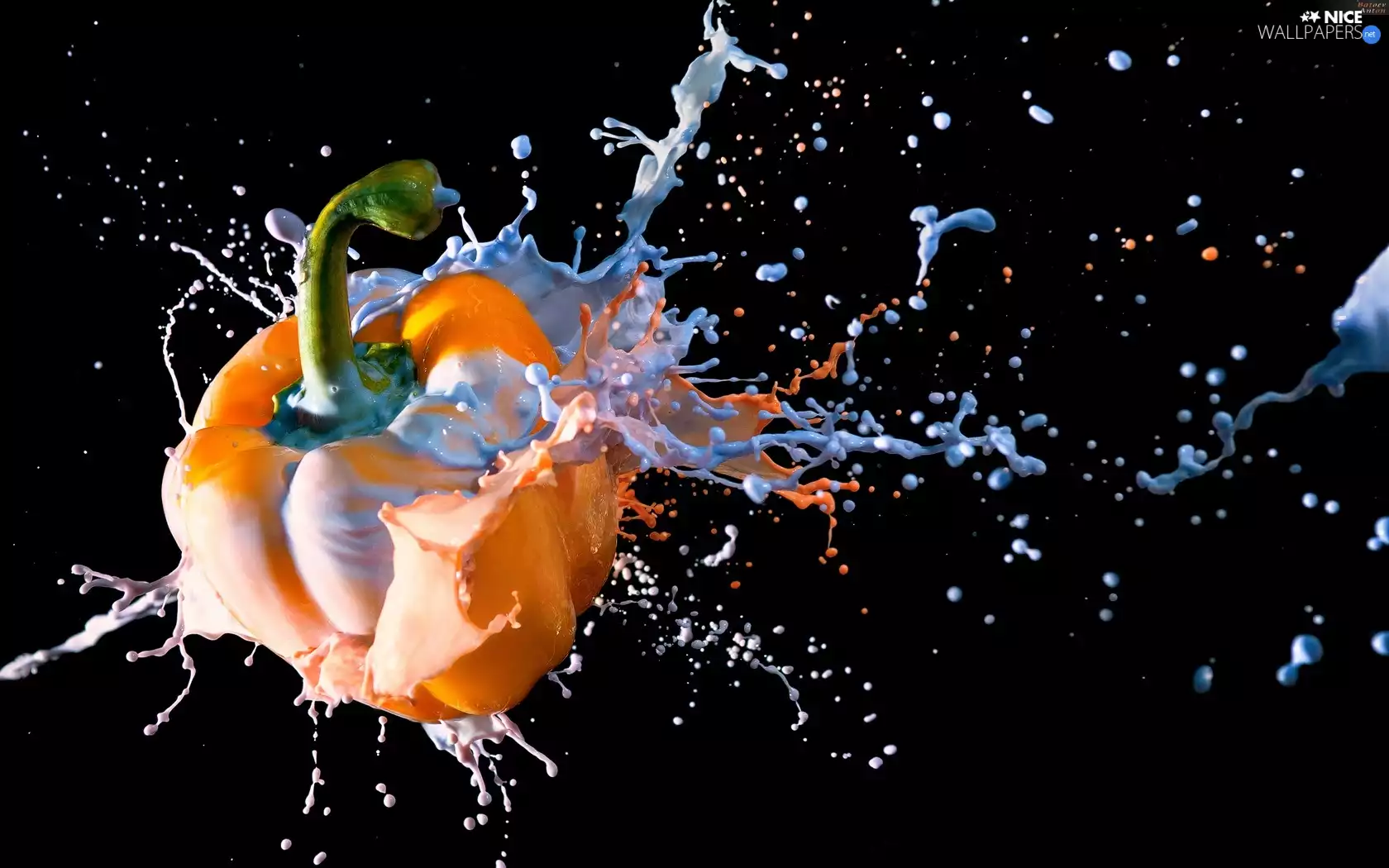 spray, pepper, Paints