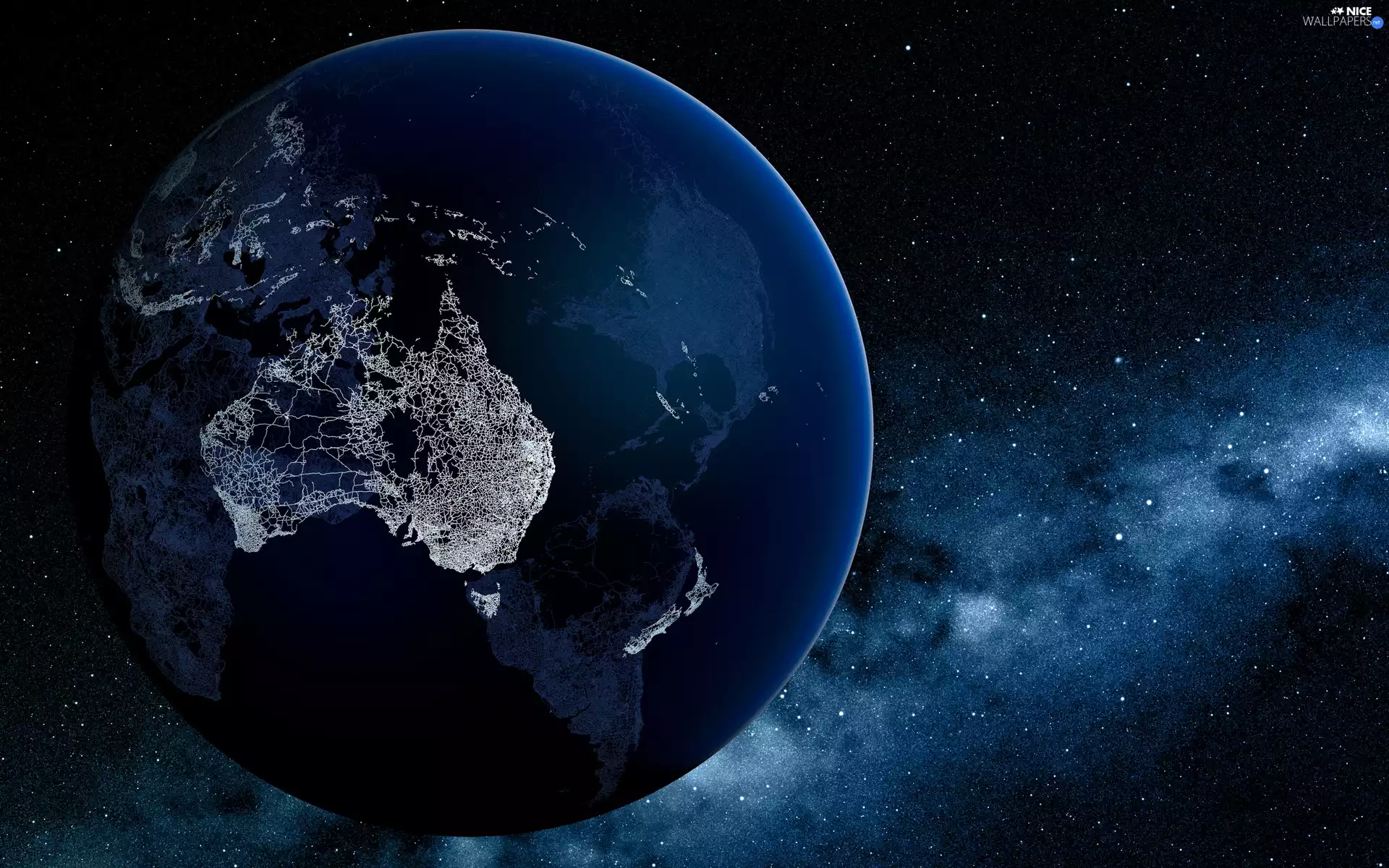 star, land, satellite